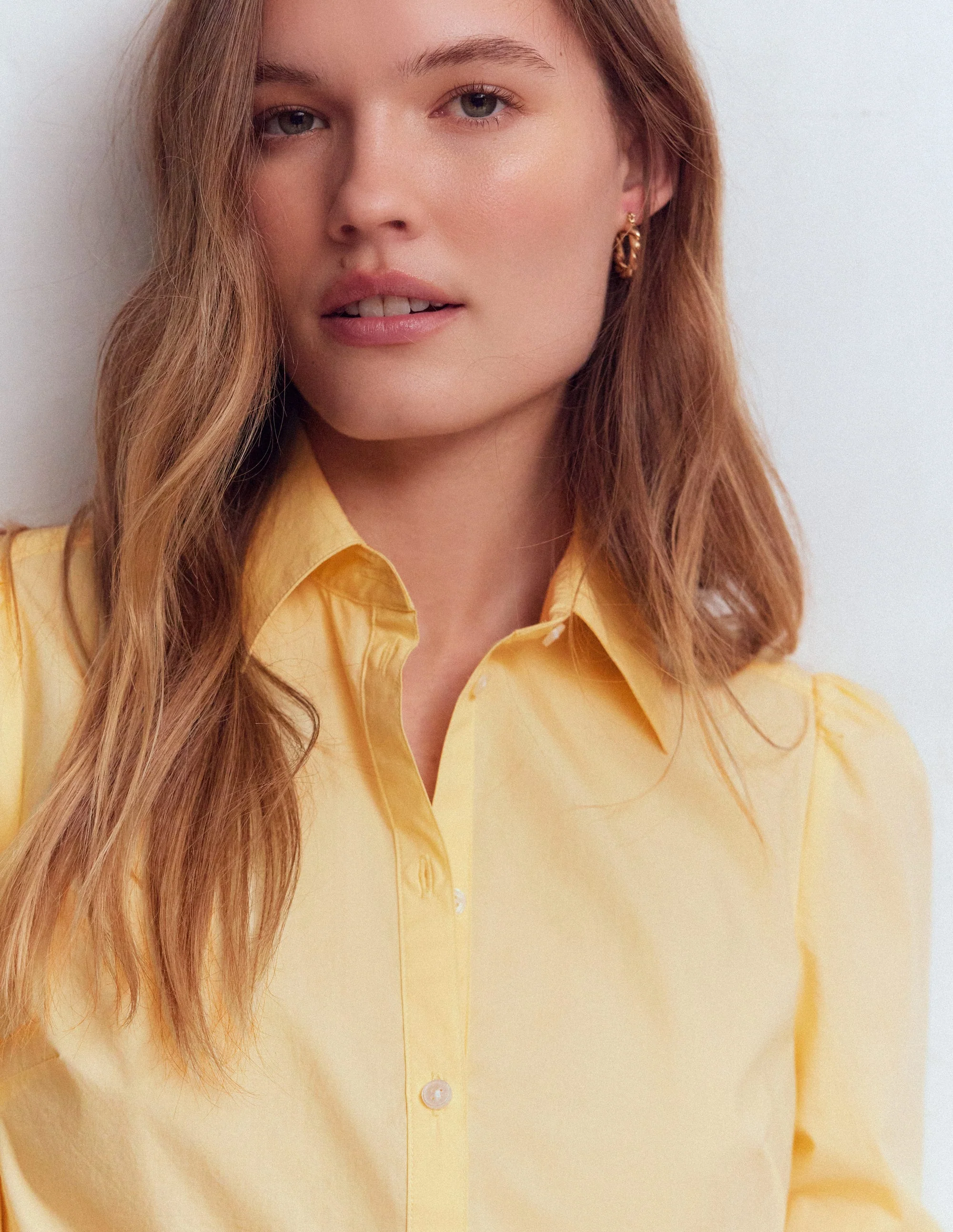 Cara Baumwollhemd-Buttercreme