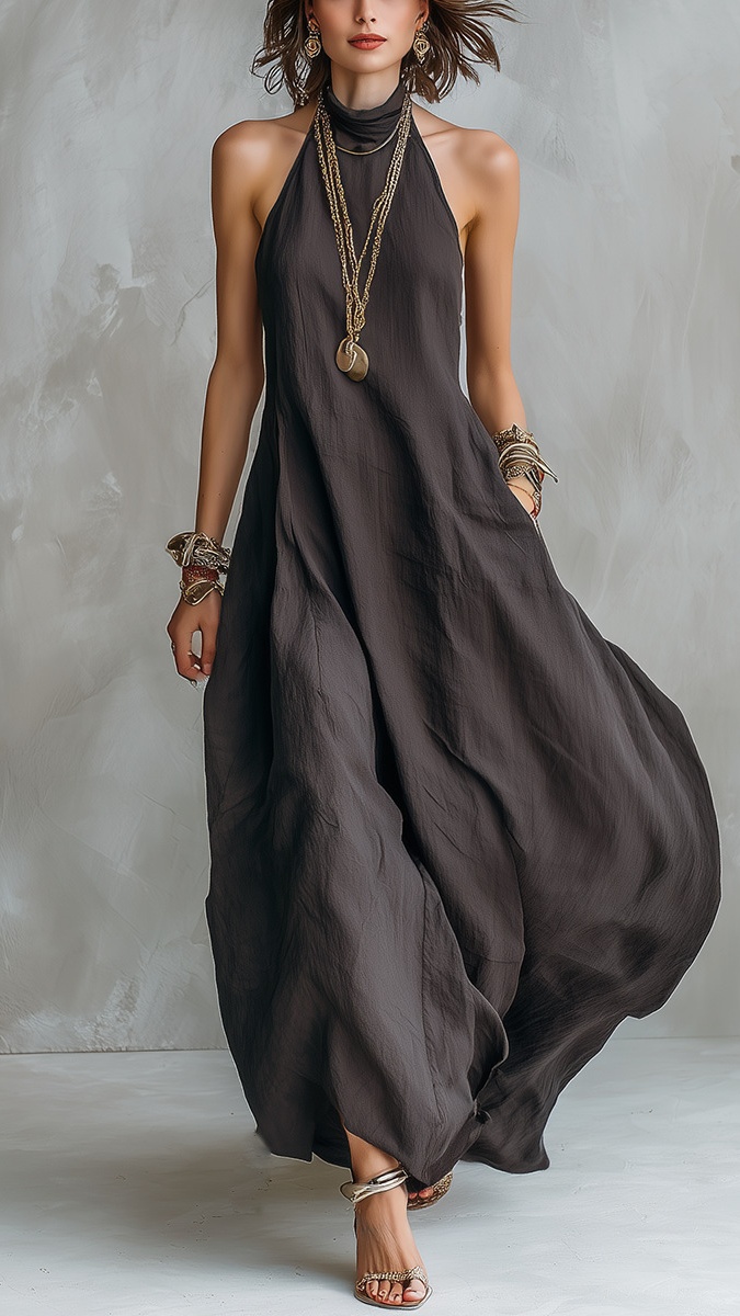 Women's Bohemian Style Off-Shoulder Loose Long Dress - Nordfashionstorm - Women's Clothing, Fashion for You - Nordfashionstorm.com