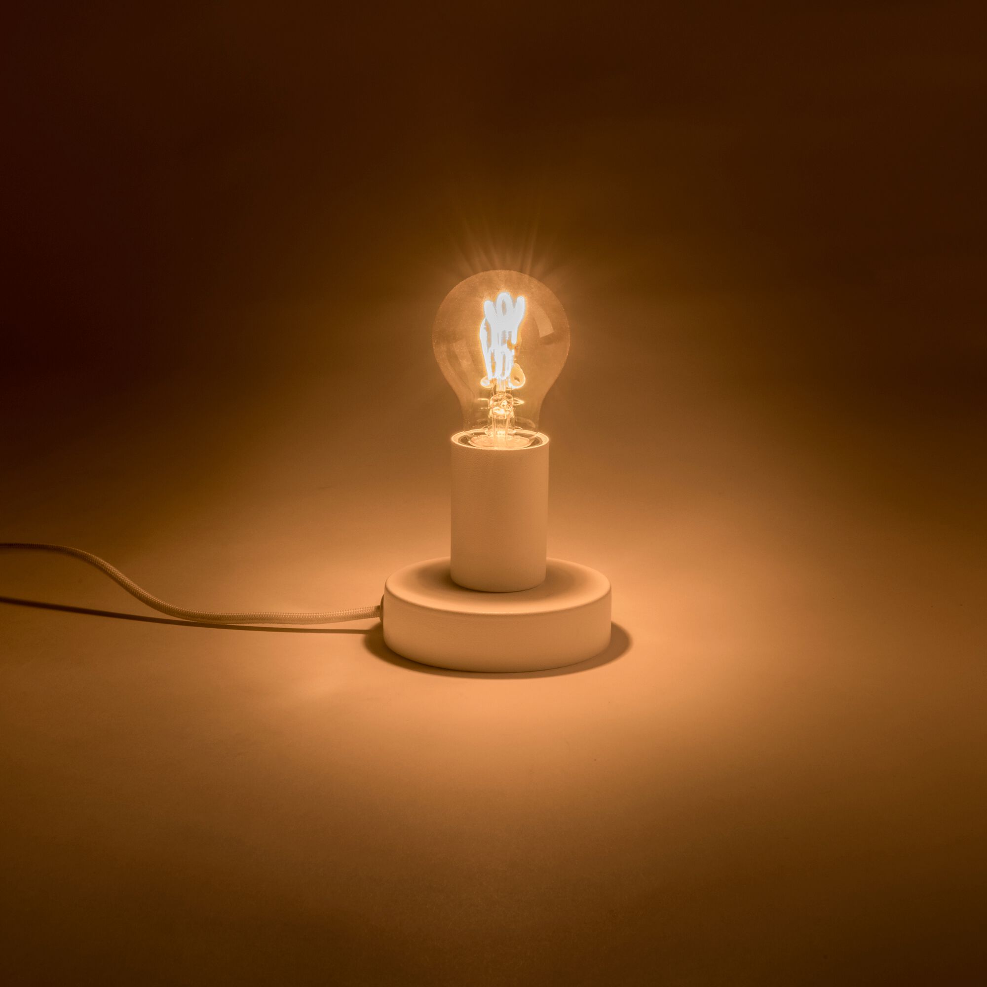 ODERA - Lampe applique en métal blanc D10xH9cm