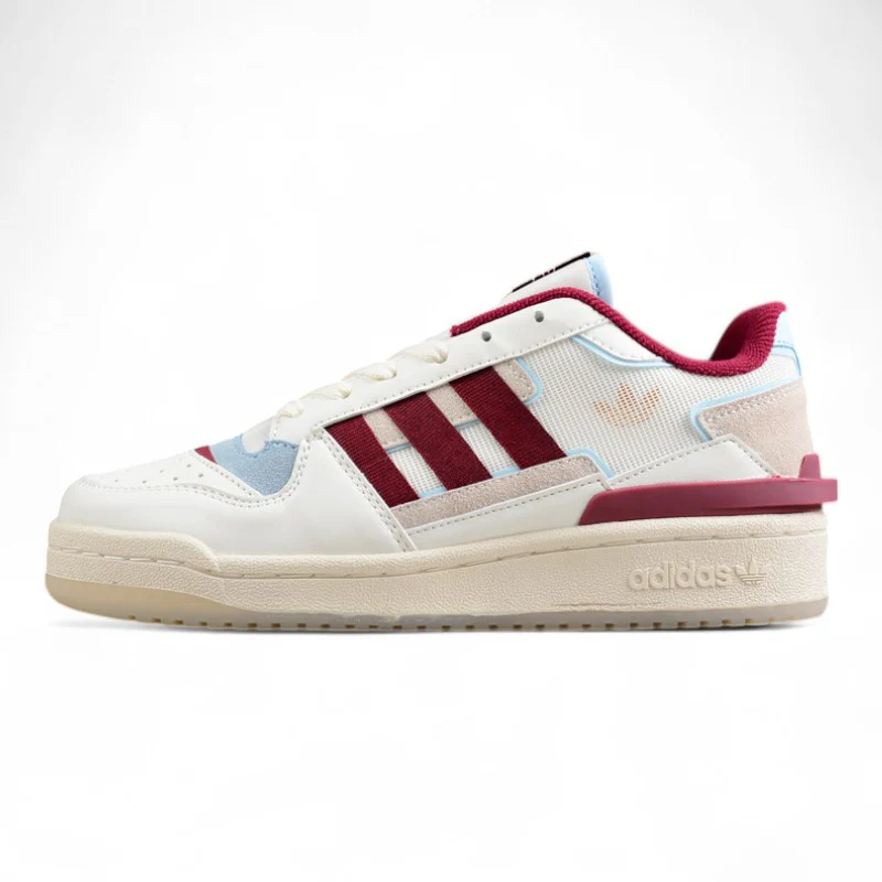 adidas Forum Exhibit Low 'Off White/Burgundy' - Sneaker Replica Workshop