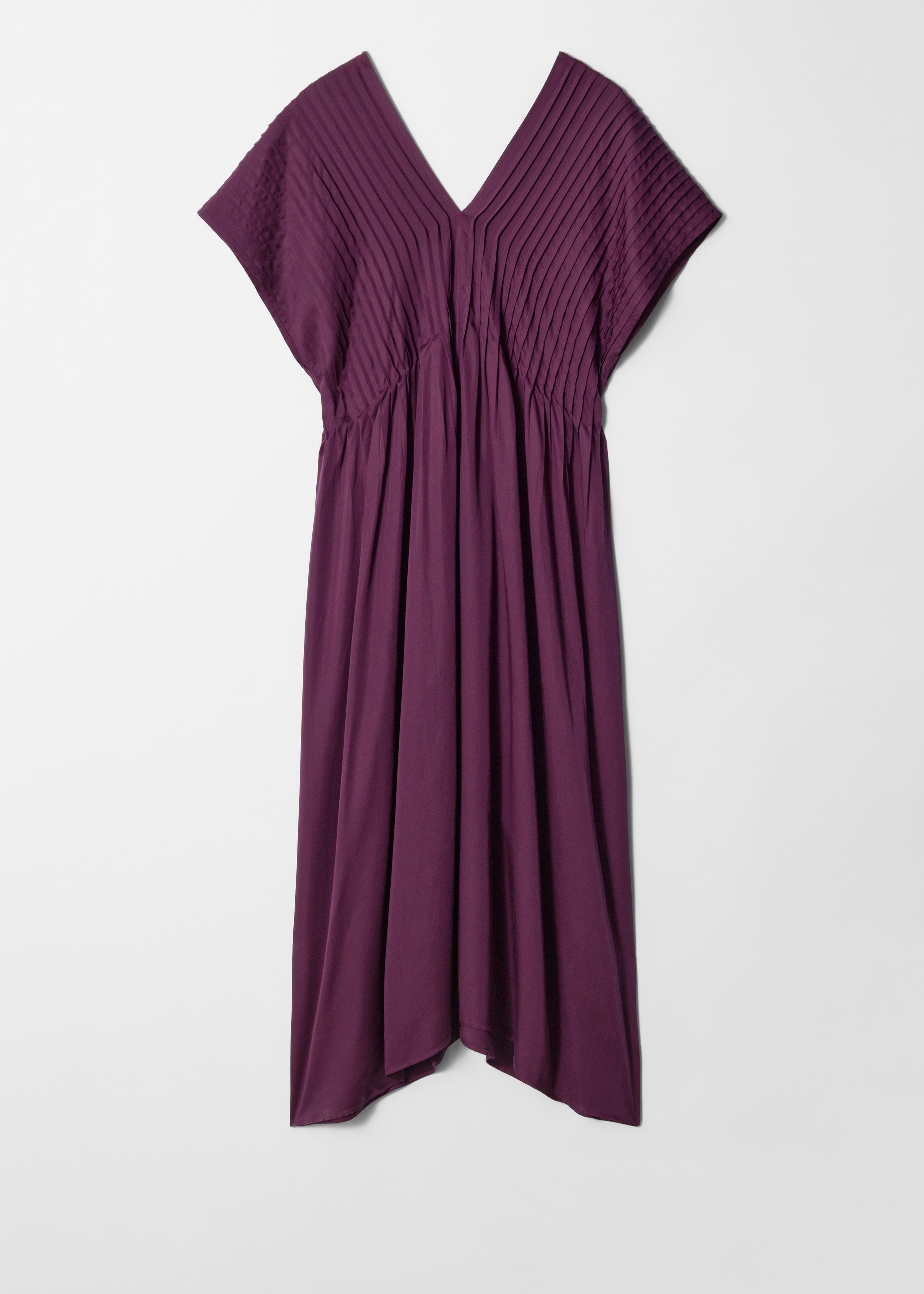 & Other Stories PLEATED DOLMAN MIDI DRESS