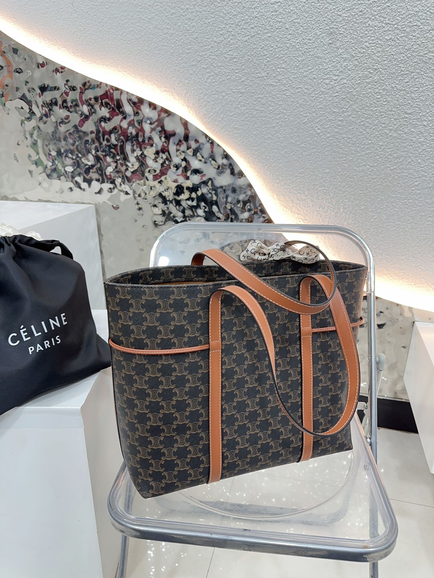 Ce TRIOMPHE tote bag size: 35-31-15 cm - Top Club