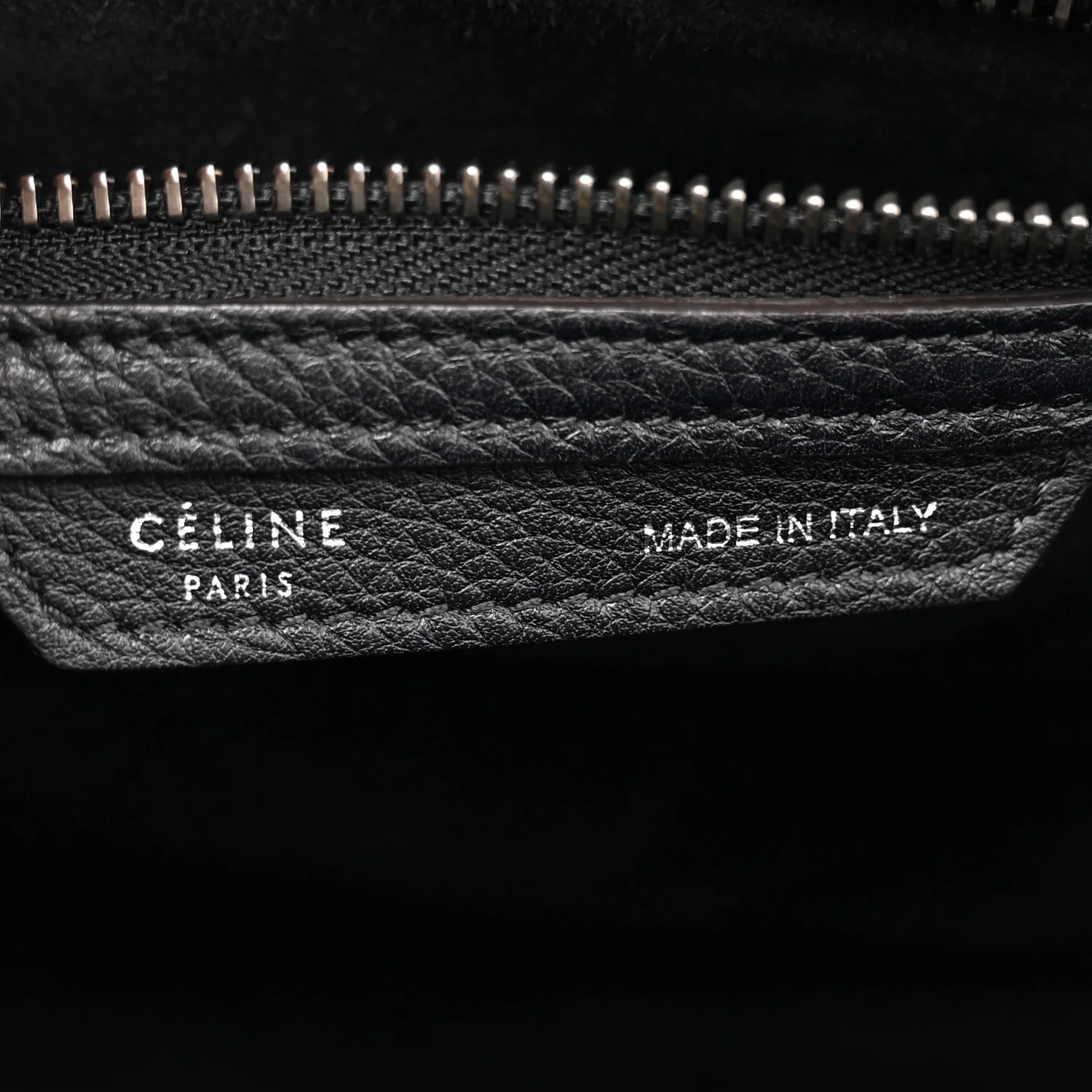 Drummed Calfskin Micro Luggage Black - Top Club