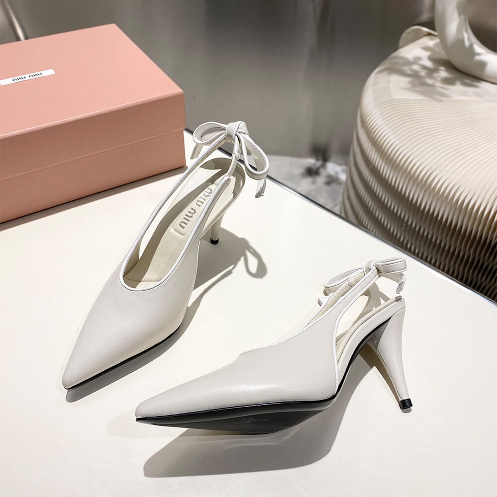 MiuMiu Nappa leather slingback pumps - Top Club