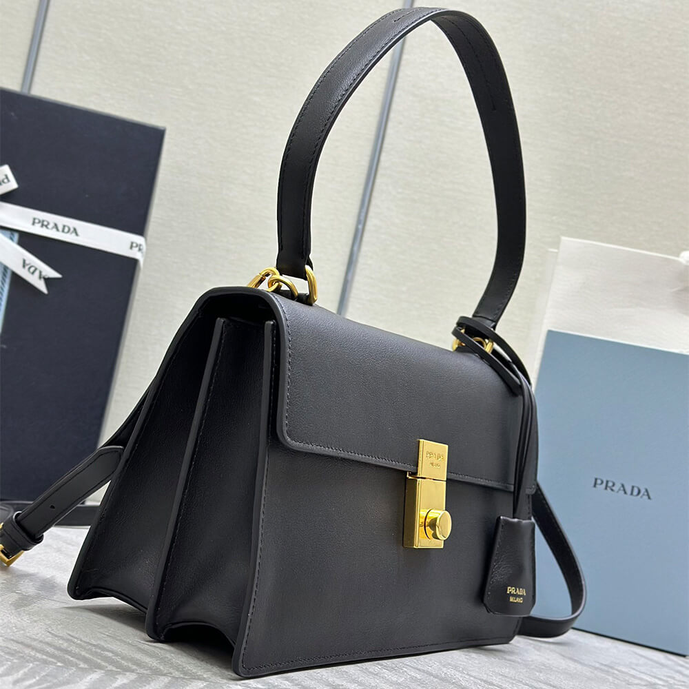 Prada Soft Sound medium leather shoulder bag(high-end grade) - Top Club