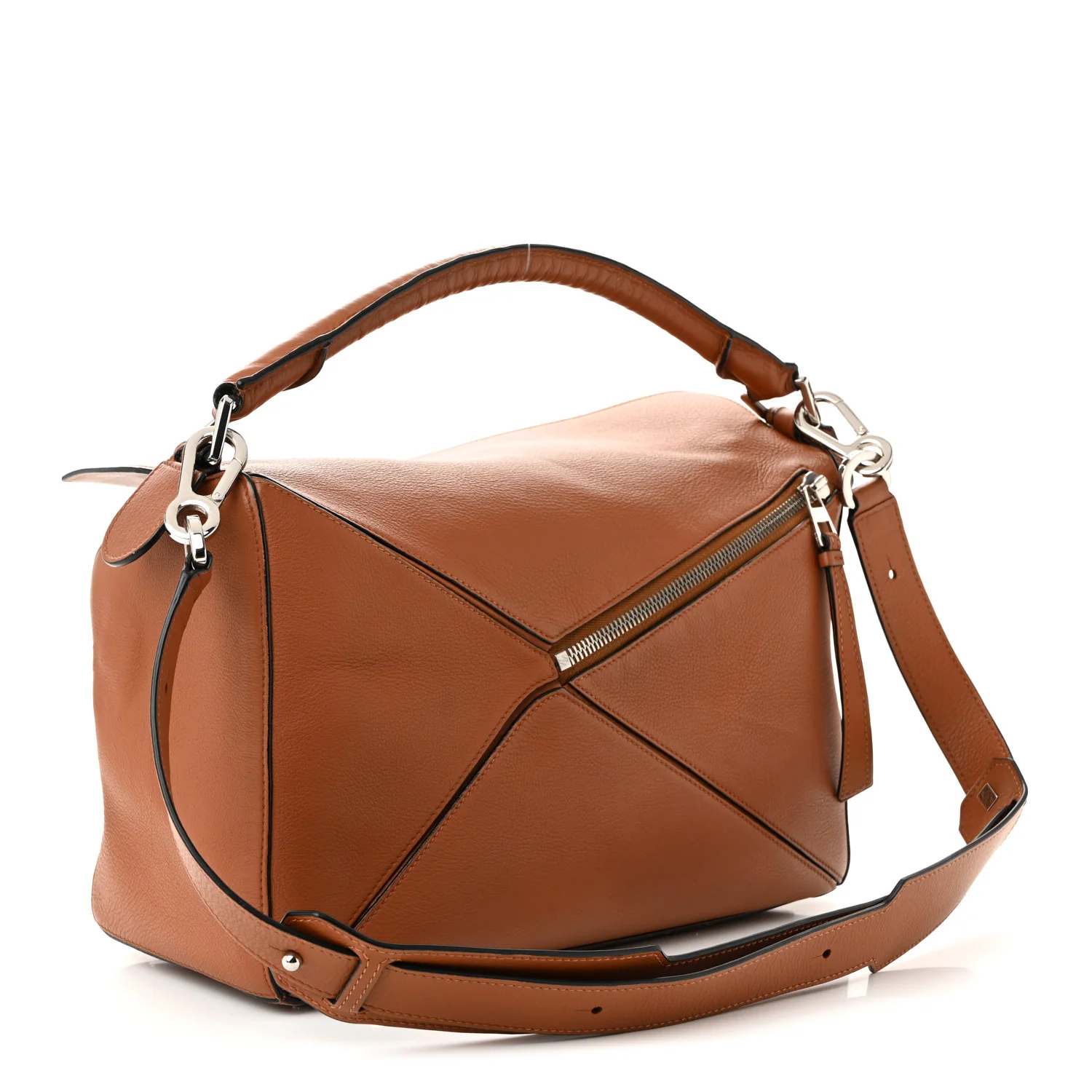 Calfskin Large Puzzle Bag Tan - Top Club