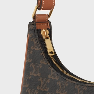 AVA BAG IN TRIOMPHE CANVAS AND CALFSKIN TAN - Top Club