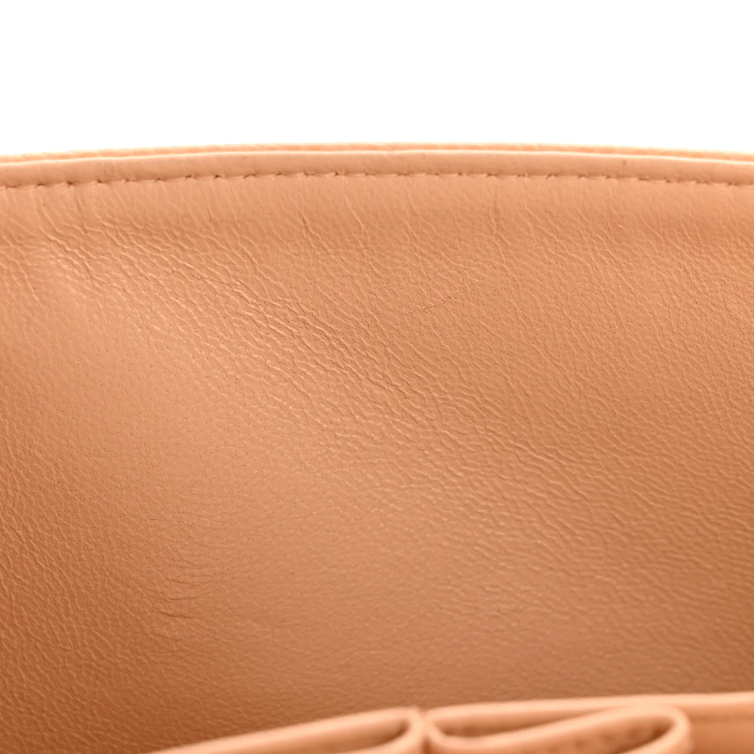 Caviar Quilted Medium Double Flap Beige Clair - Top Club