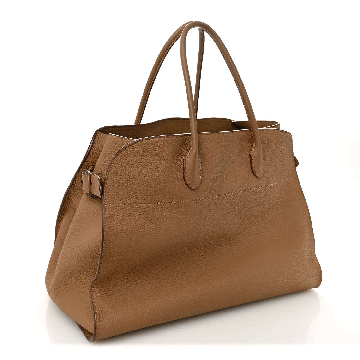 Matte Grained Calfskin Soft Margaux 17 Dark Taupe - Top Club