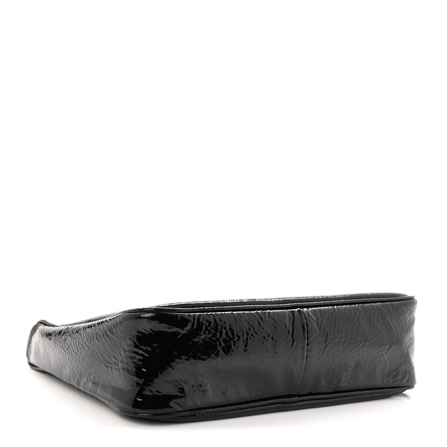 Patent Naplak Re-Edition 2005 Shoulder Bag With Charm Black - Top Club
