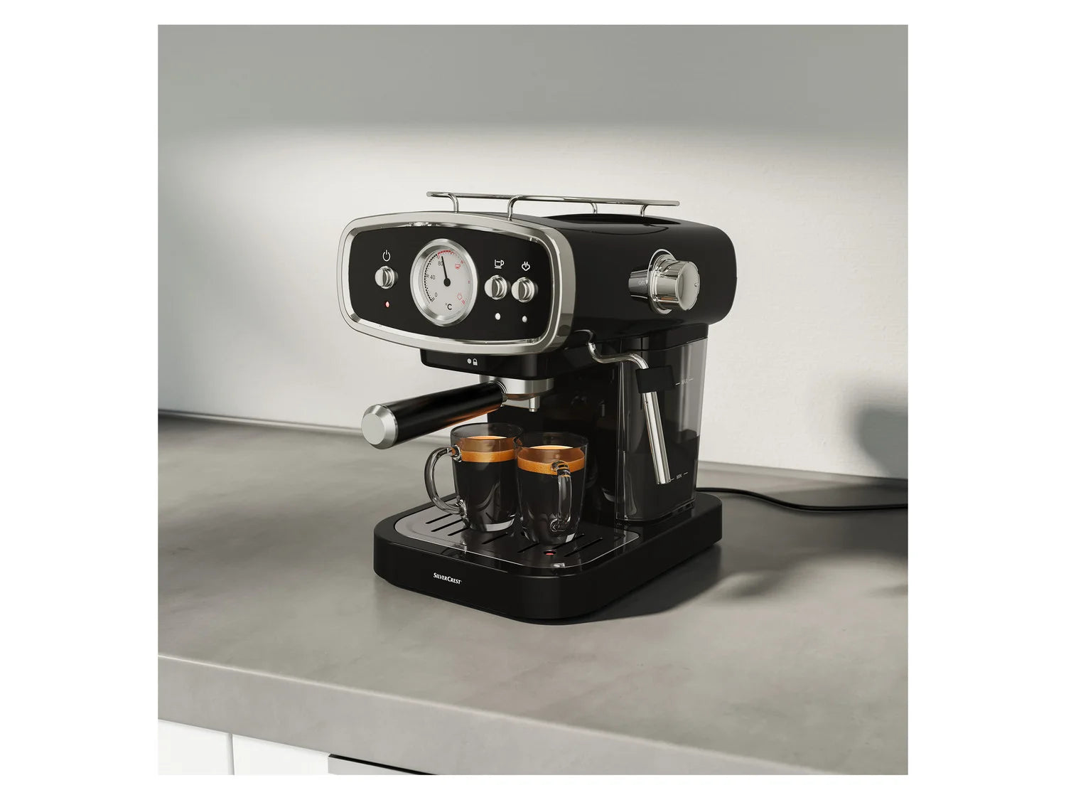SILVERCREST KITCHEN TOOLS SEM 1050 A2 espresso machine with filter system