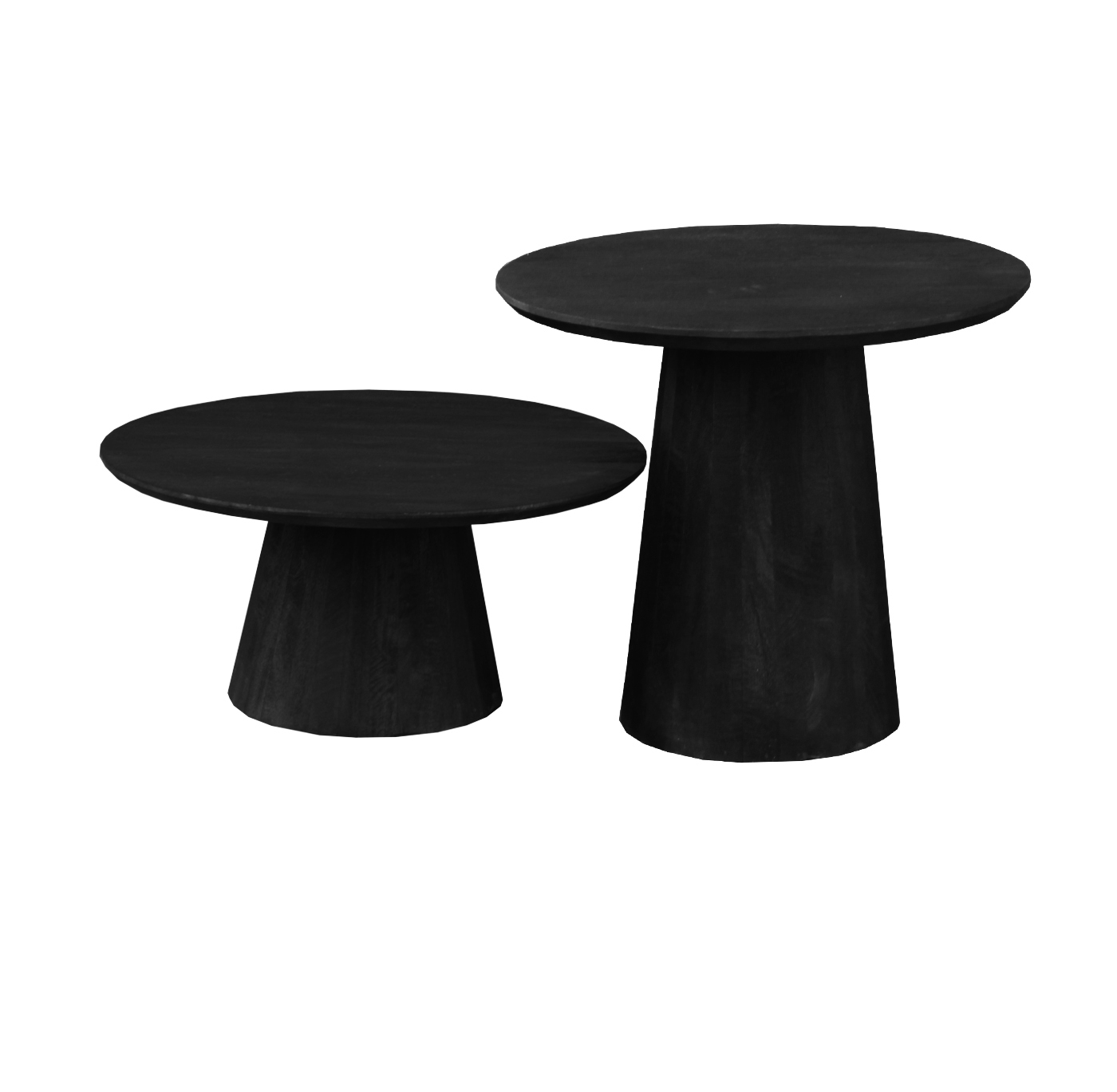 Salontafel set van 2 Oslo Zwart