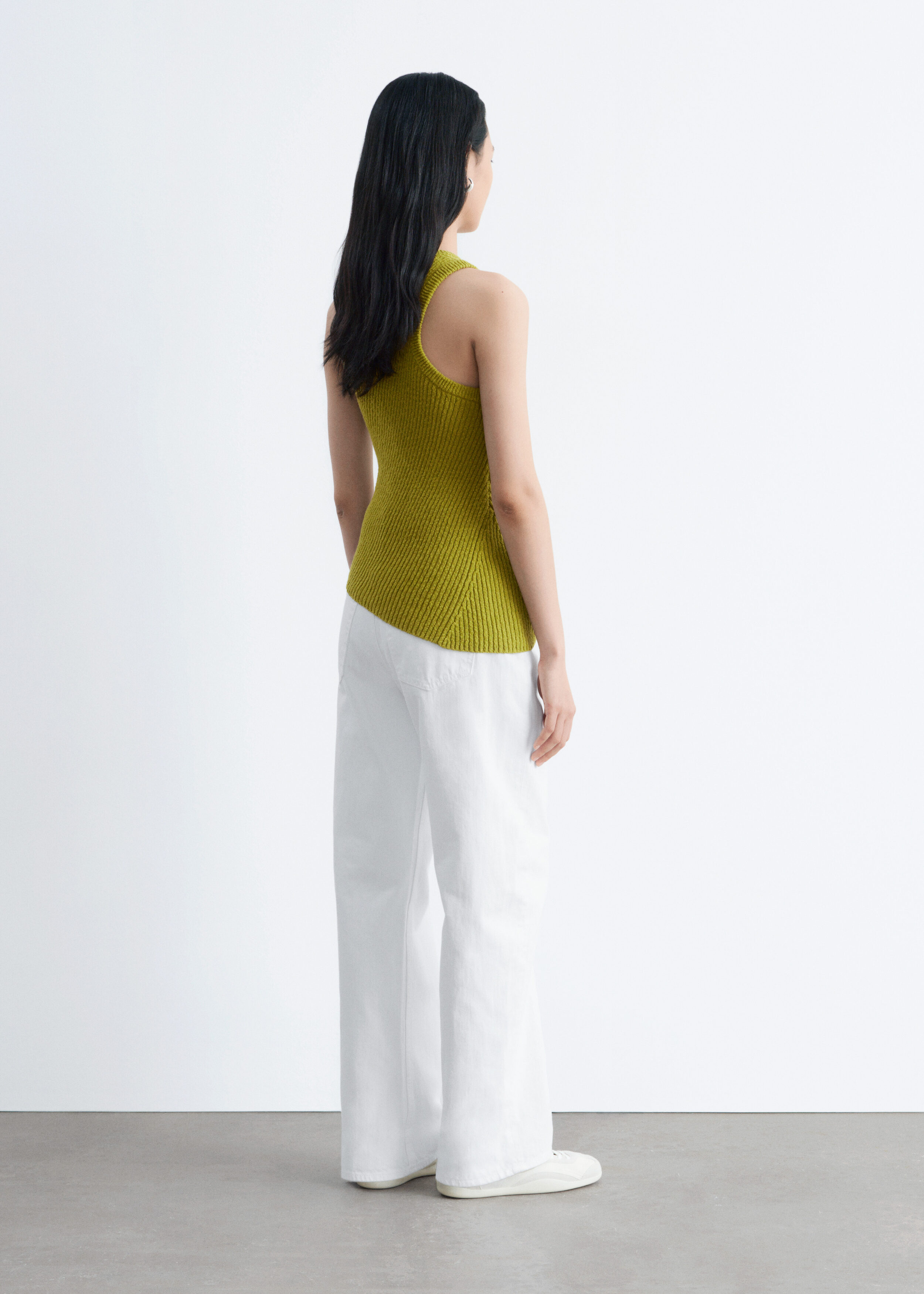 & Other Stories ASYMMETRIC RIB-KNIT TANK