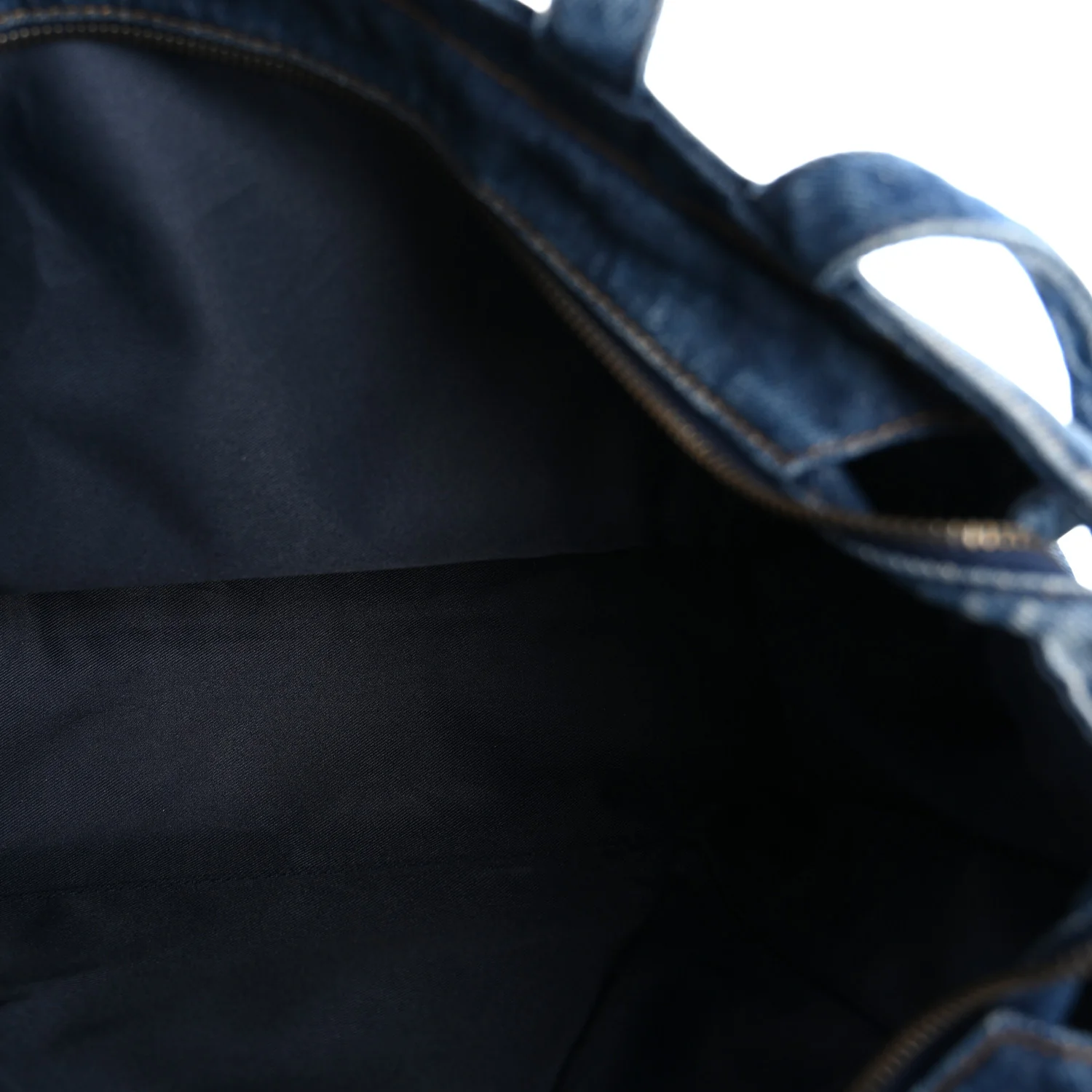 Denim Medium Shopping Bag Blue - Top Club