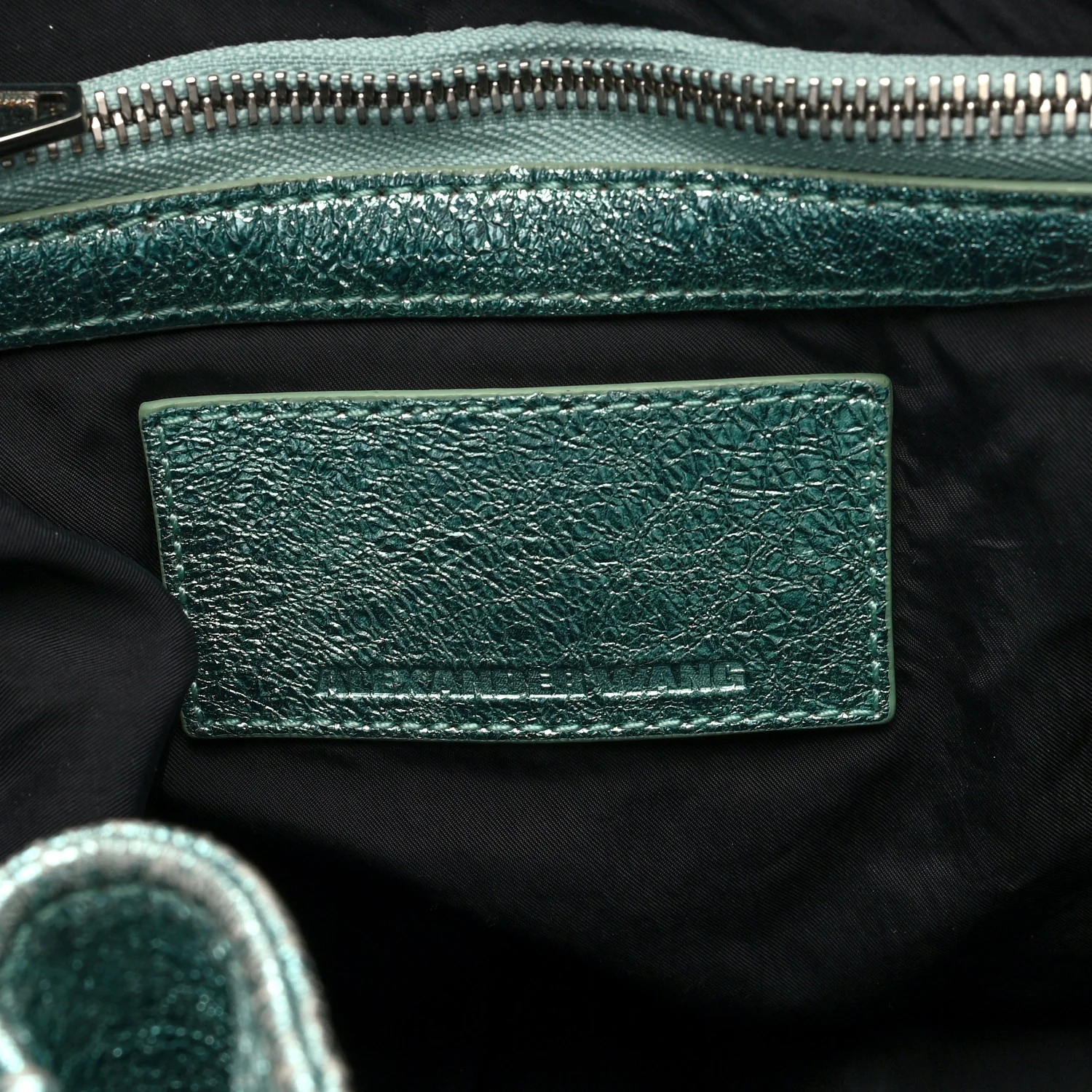 Metallic Calfskin Marti Backpack Bag Light Blue Rhodium Hardware - Top Club