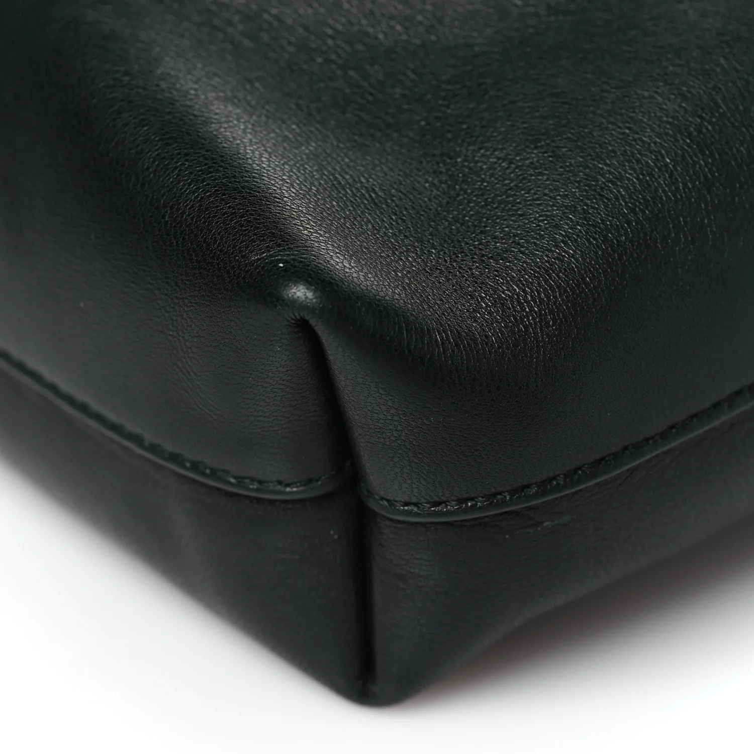 Lambskin Pochon Shoulder Bag Black - Top Club