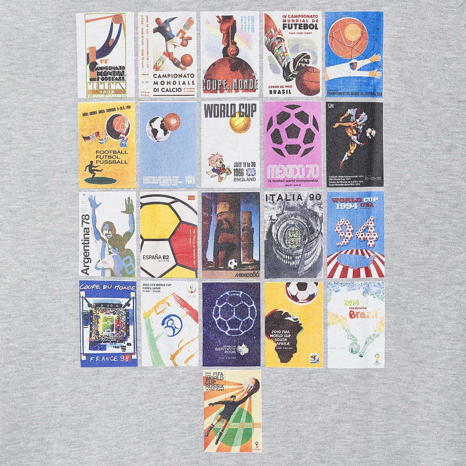 FIFA Classics Poster Hoodie Grey - Men's