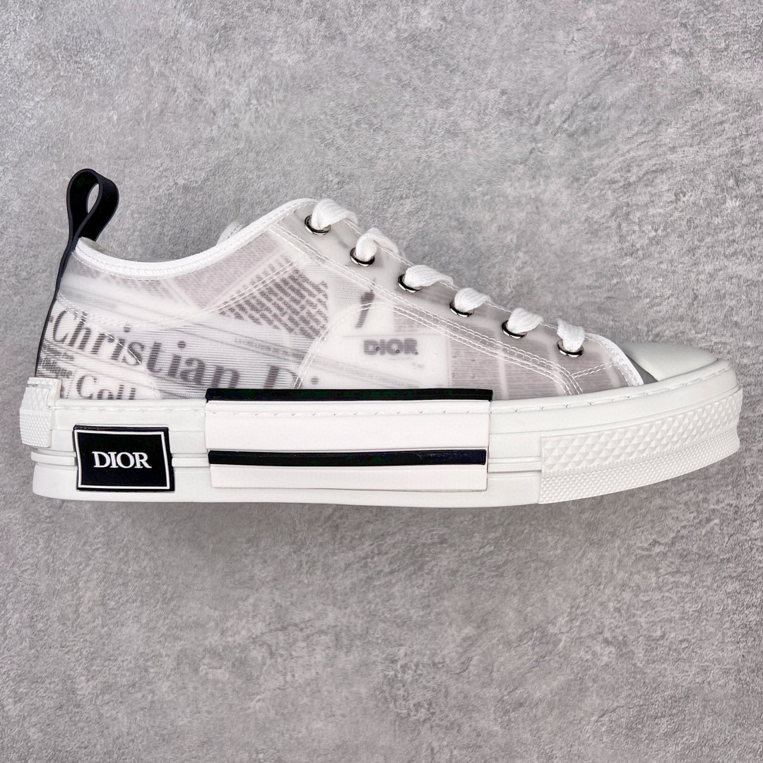 Dior 迪奥 Daniel Arsham B23 报纸印花 低筒 休闲鞋 运动鞋 板鞋 男鞋 女鞋 黑白 3SN249YUO_H069 - Sneaker Replica Workshop