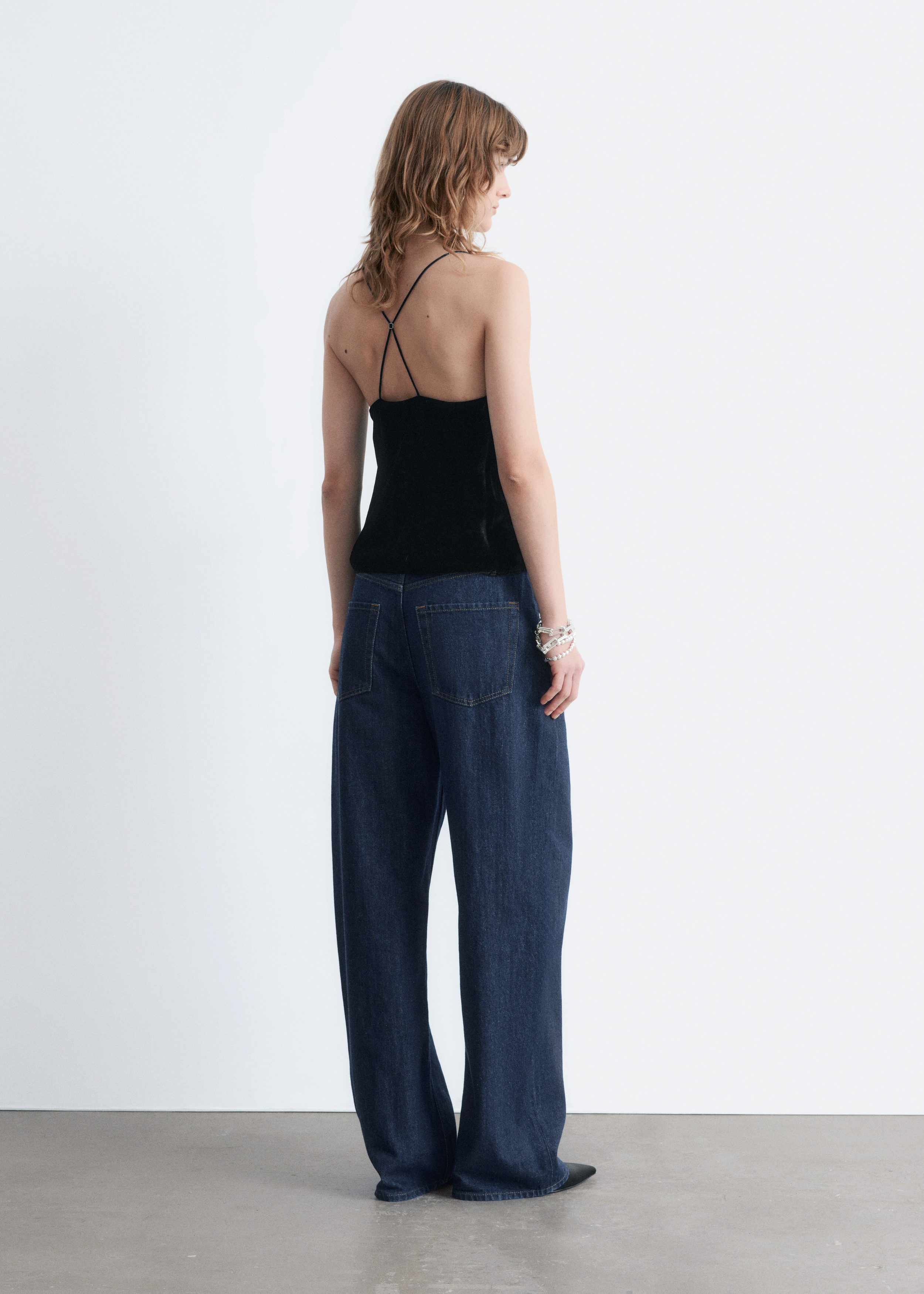 & Other Stories STRAPPY VELVET TOP
