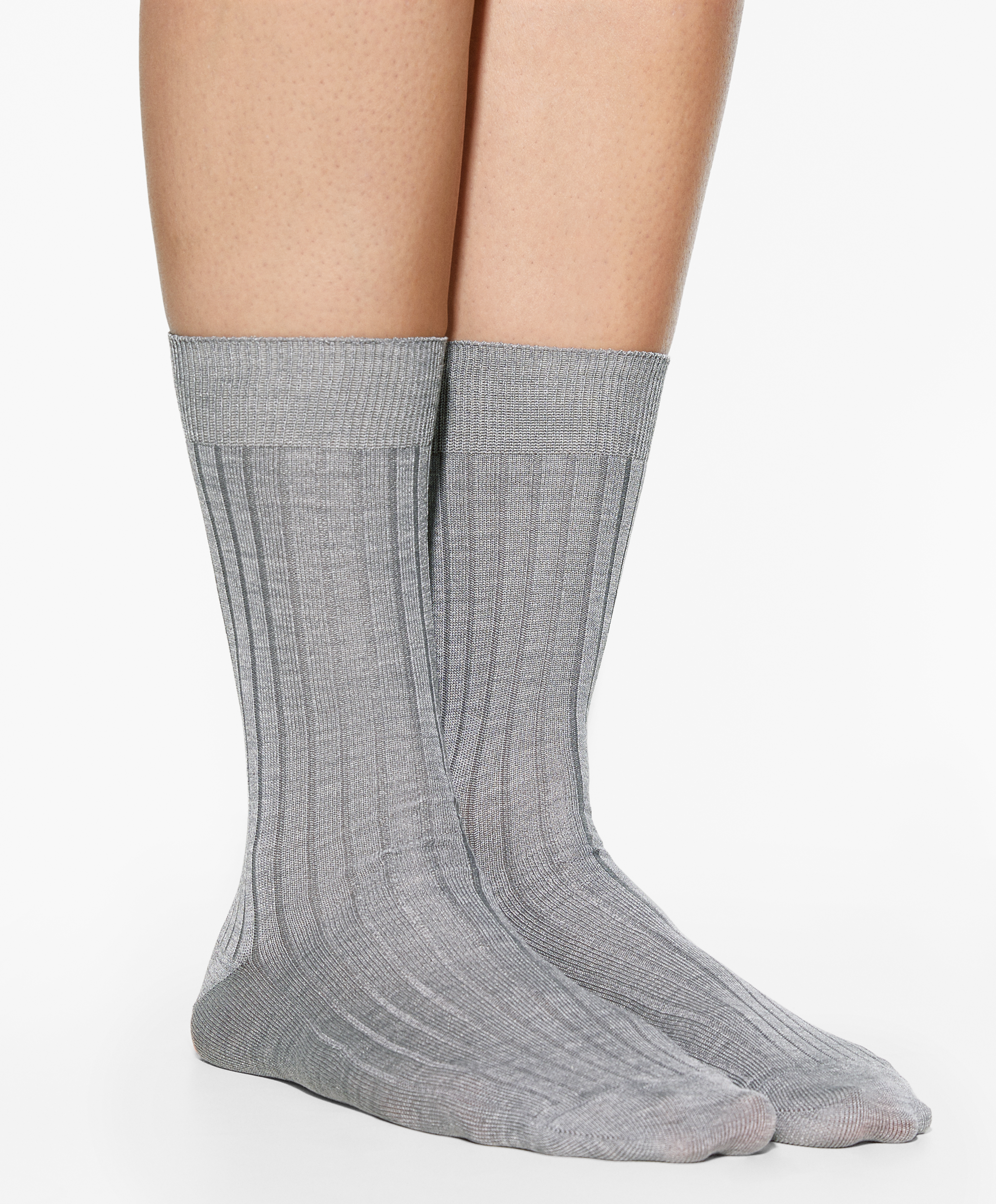 OYSHO Rib silk classic socks