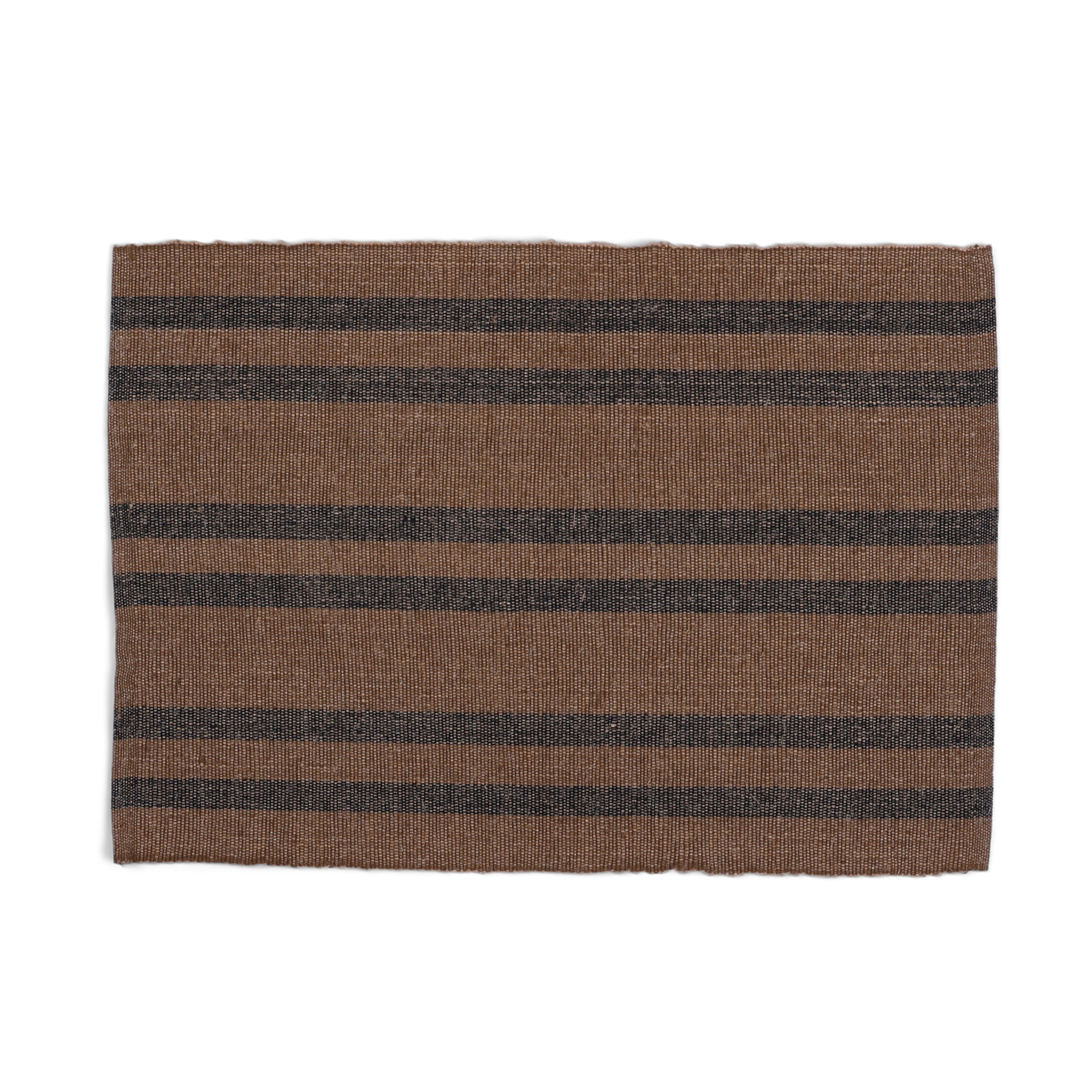 Placemat Anne green and black stripe - set van 2