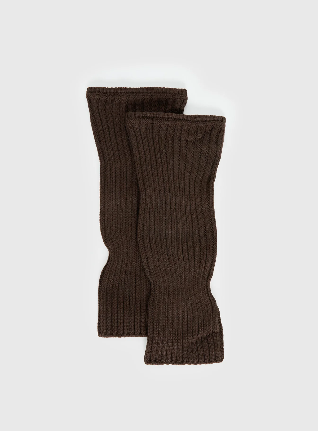 Past And Present Ribbed Socks Brown