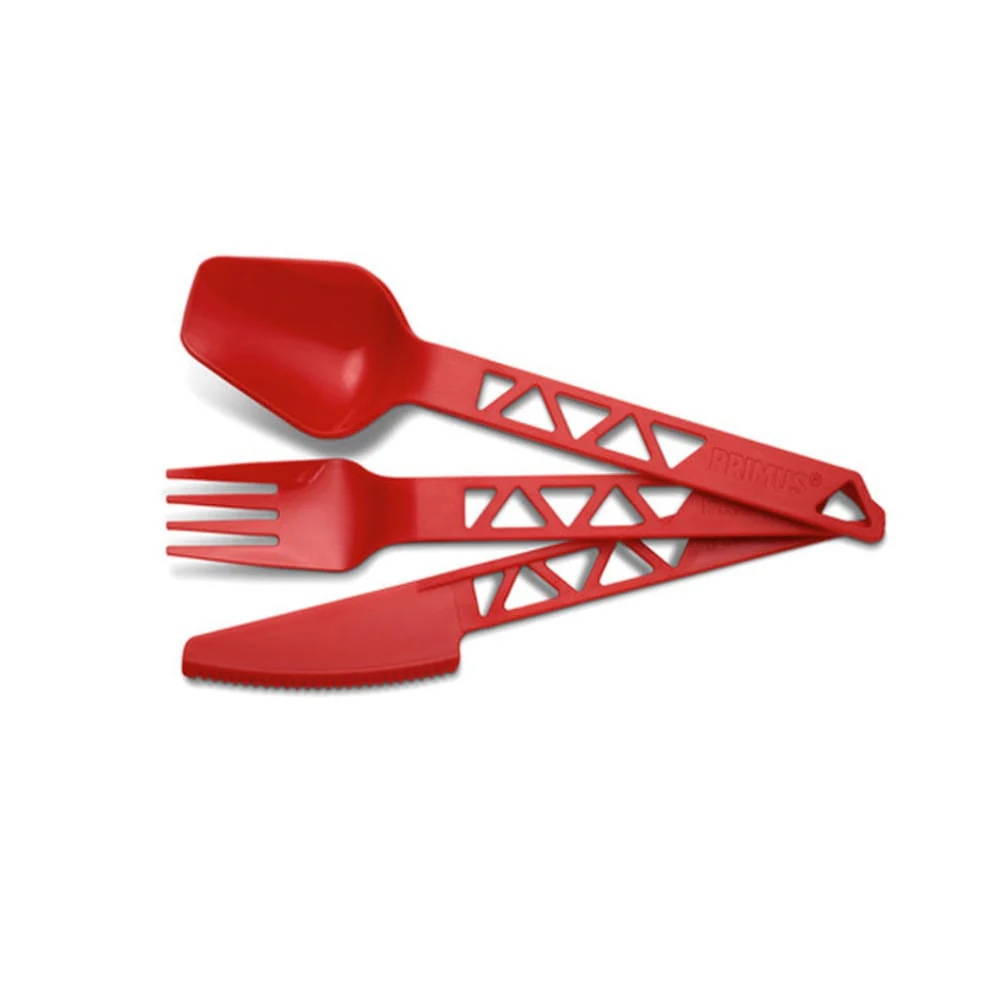 Primus Leichte Trailcutlery Tritan Red - Cutlery set