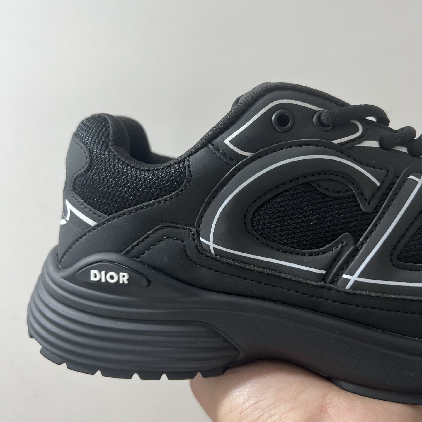 佛山顶规 Dior 迪奥 B30 网眼织物  低筒 休闲鞋 运动鞋 板鞋 男鞋 女鞋C5 全黑 3SN279ZRF-H900 - Sneaker Replica Workshop