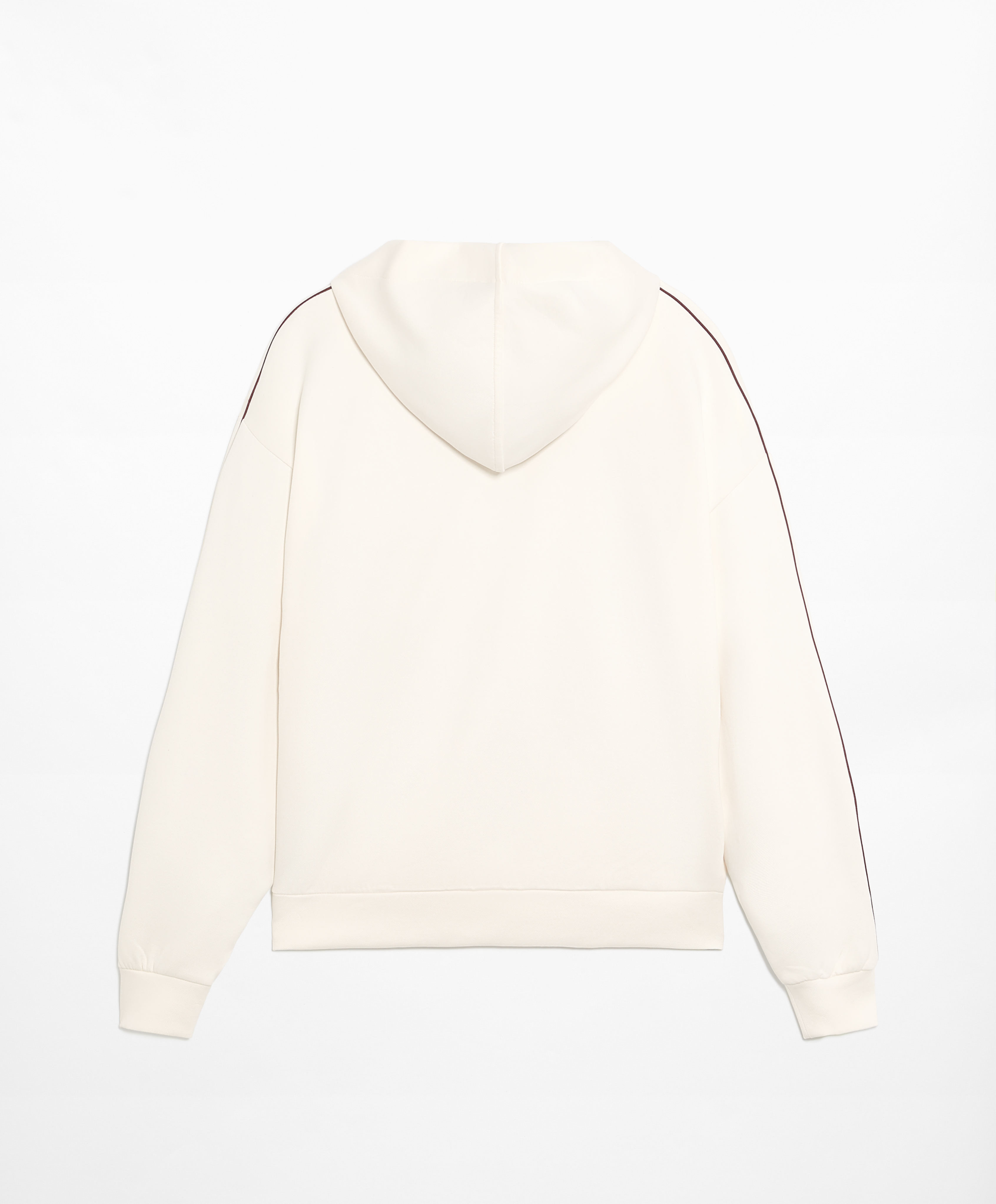 OYSHO Cotton blend pique jacket with piping