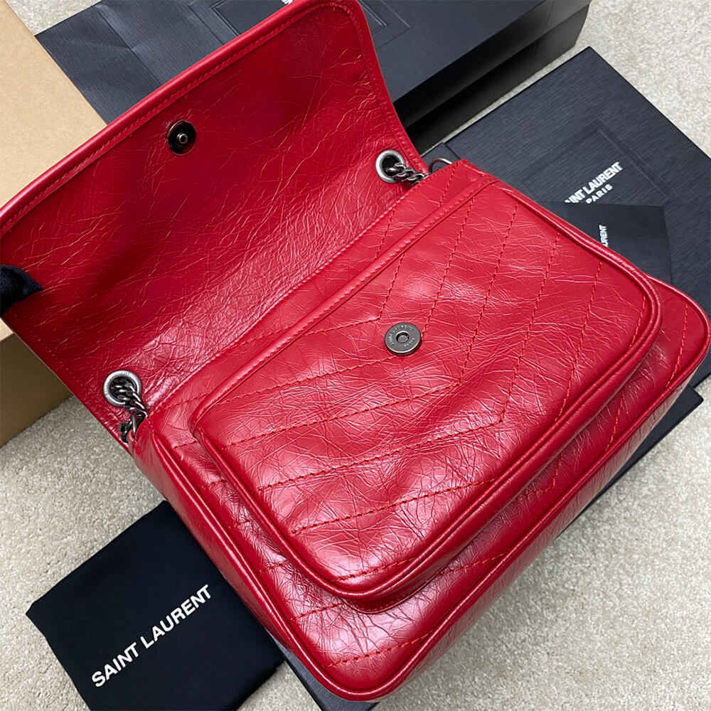 YSL NIKI MEDIUM IN CRINKLED VINTAGE LEATHER(HIGH-END GRADE) - Top Club