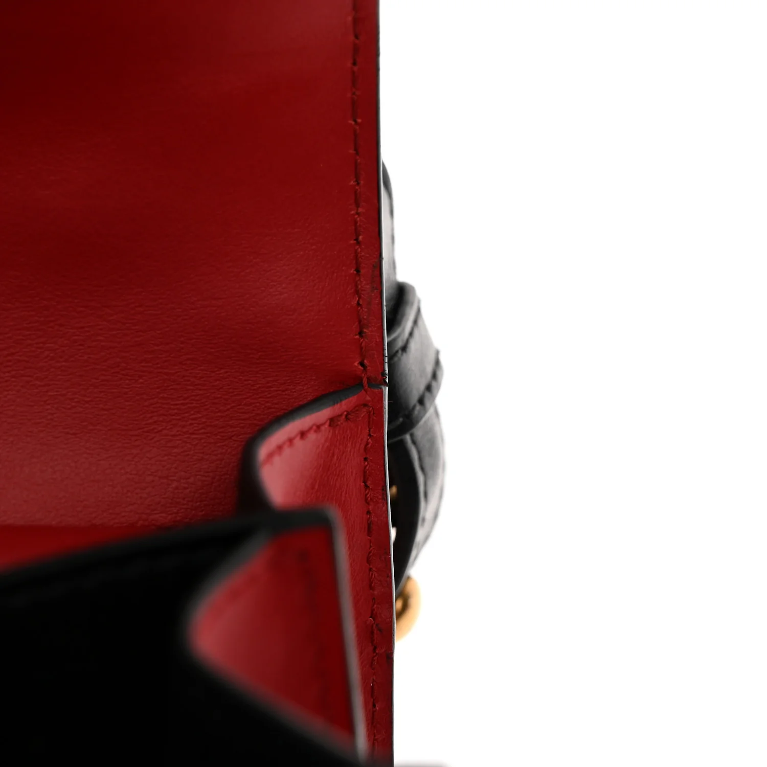 City Calfskin Saffiano Cahier Bag Fuoco Black - Top Club