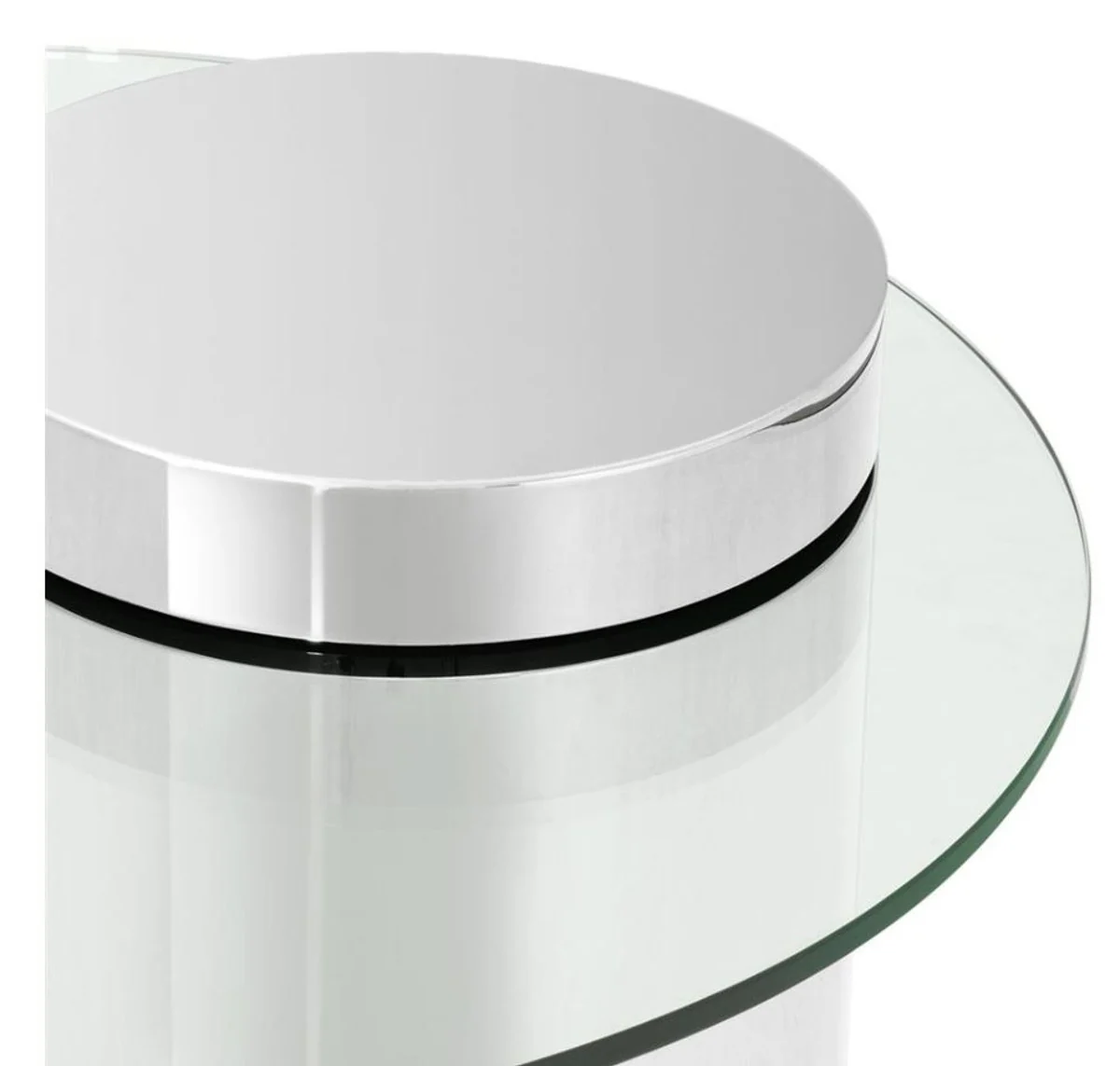 Designer side table silver 65 x H. 51 cm - luxury collection