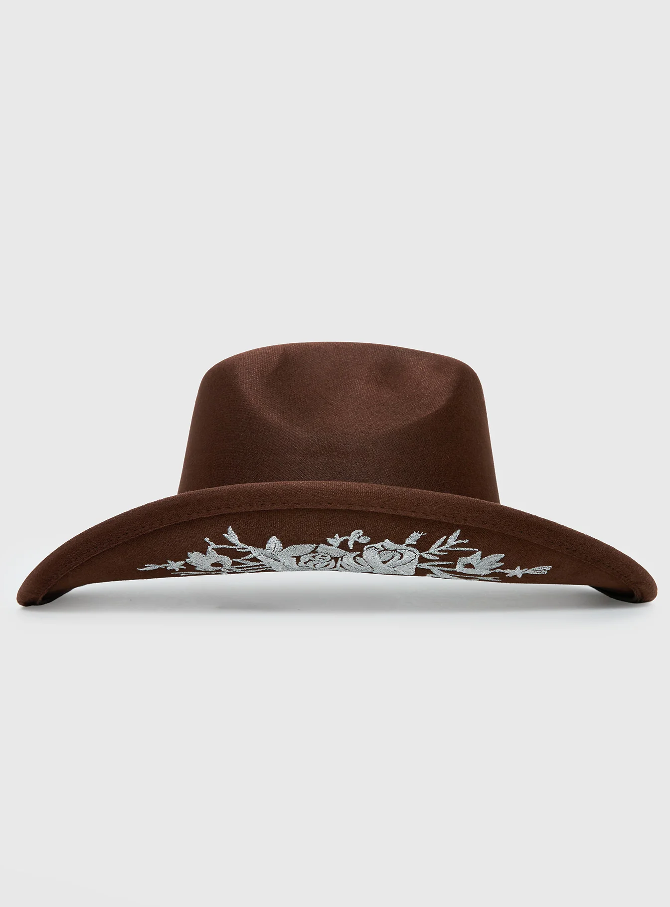 Another Level Embroidered Cowboy Hat Brown