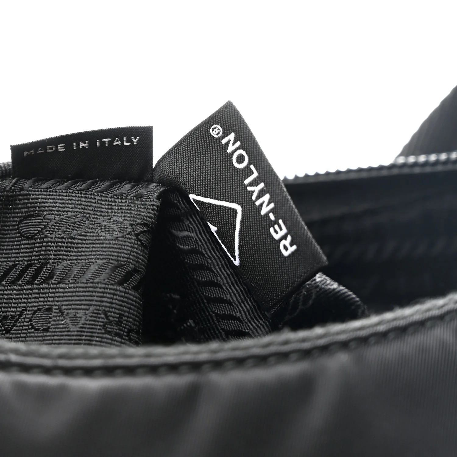 Tessuto Nylon Mini Re-Edition 2000 Bag Black - Top Club