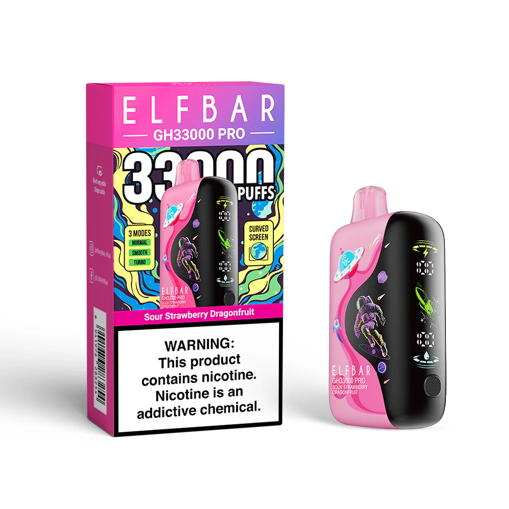 ELFBAR GH33000 PRO ładowalny jednorazowy e-papieros (wszystkie smaki)