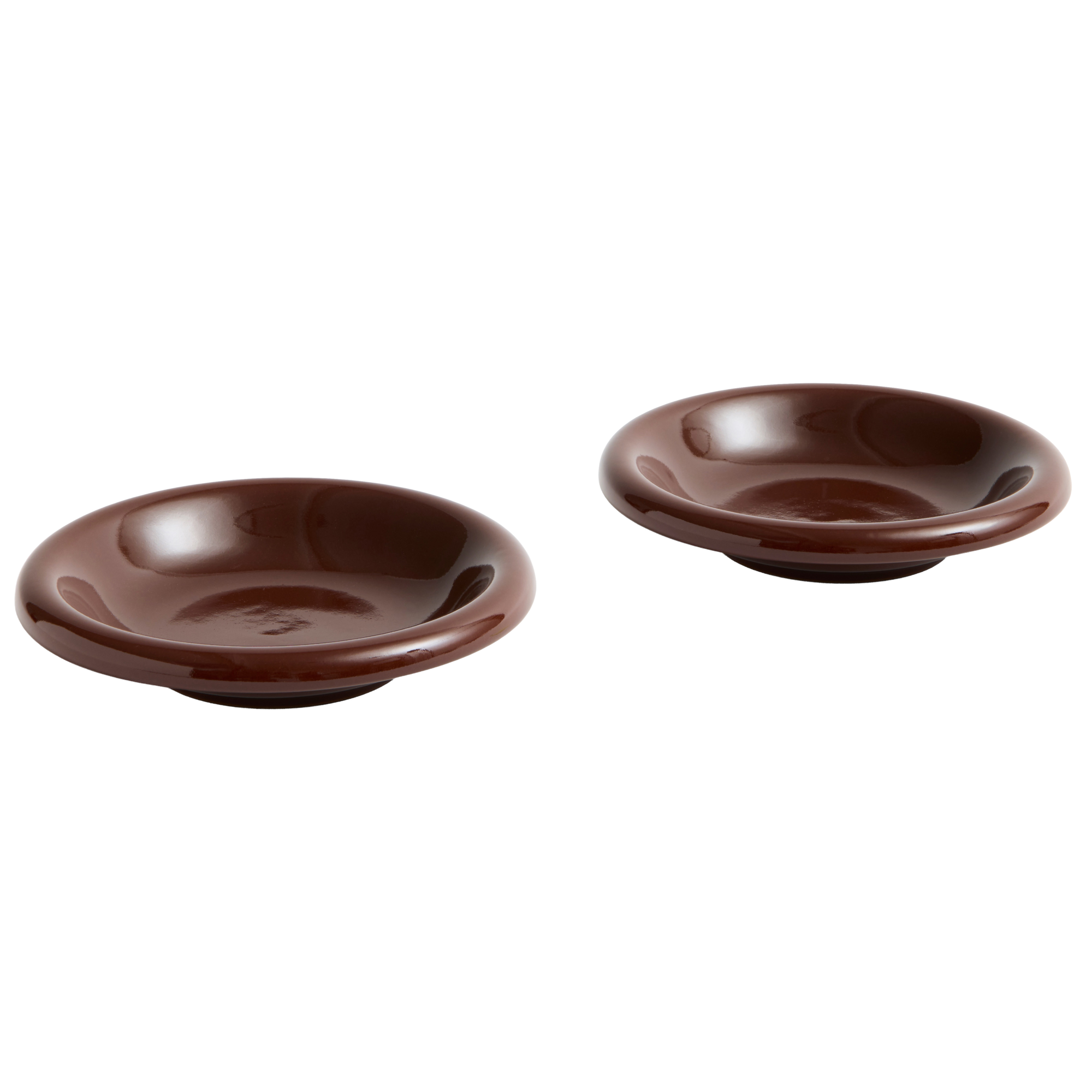 Schaal Barro burgundy - set van 2
