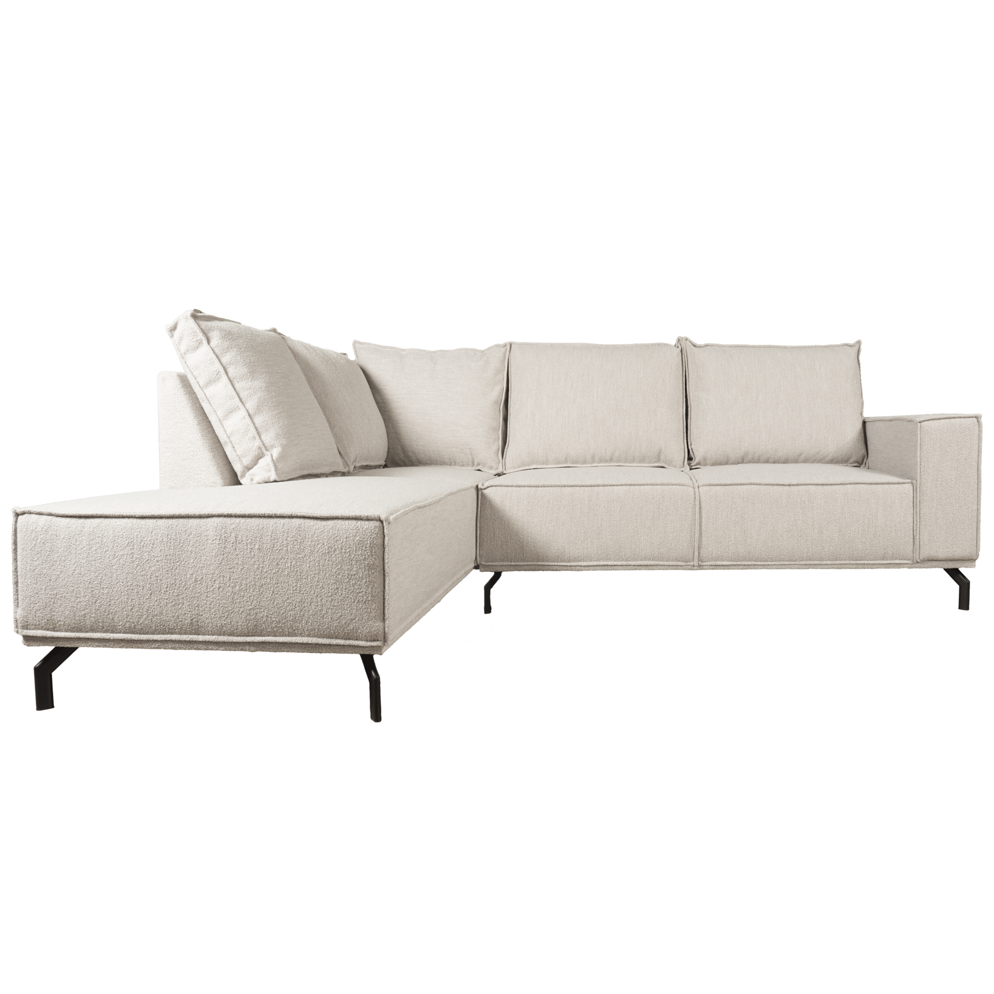 Hoekbank Ron Boucle Naturel Links