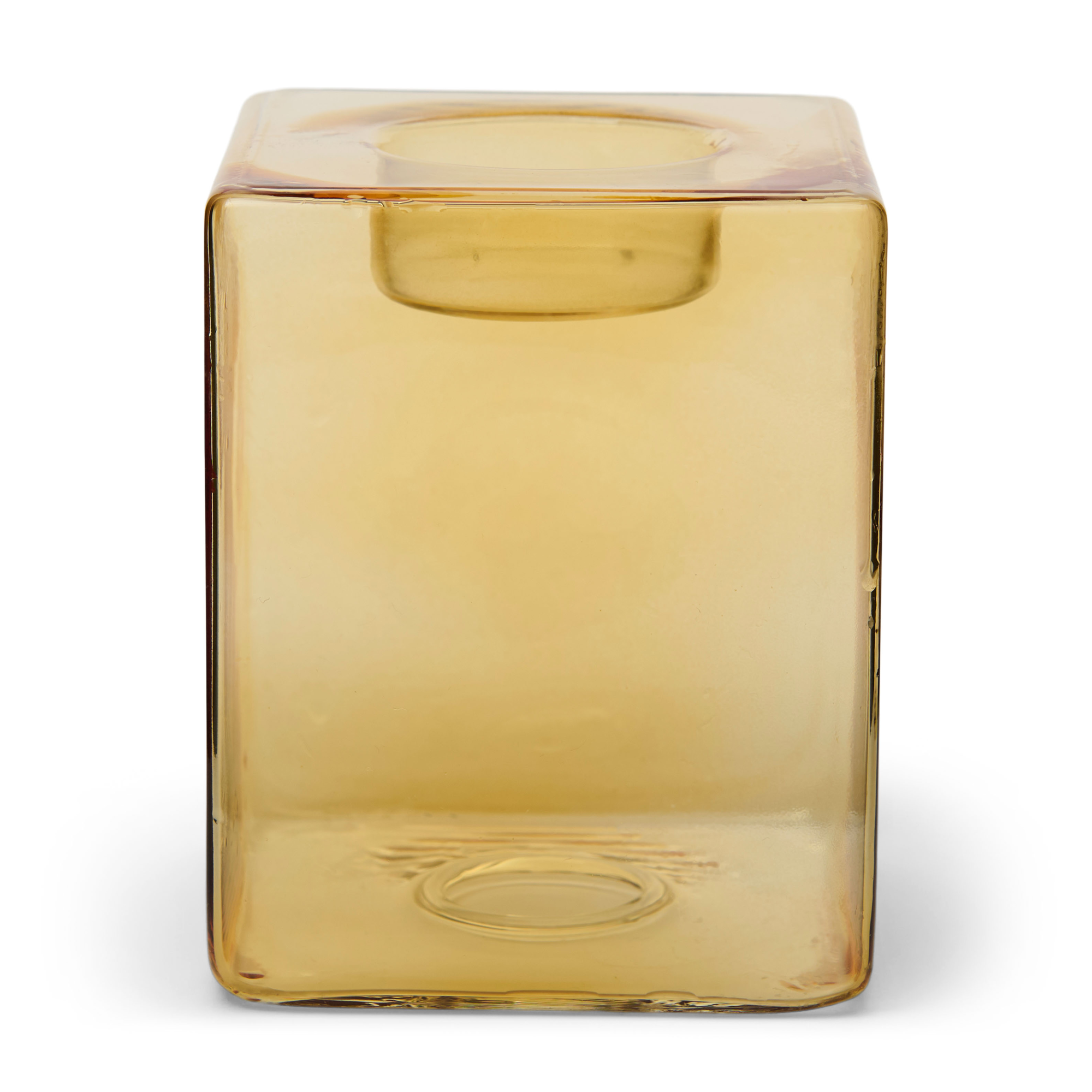 Waxinelichthouder Pia light H10 cm yellow