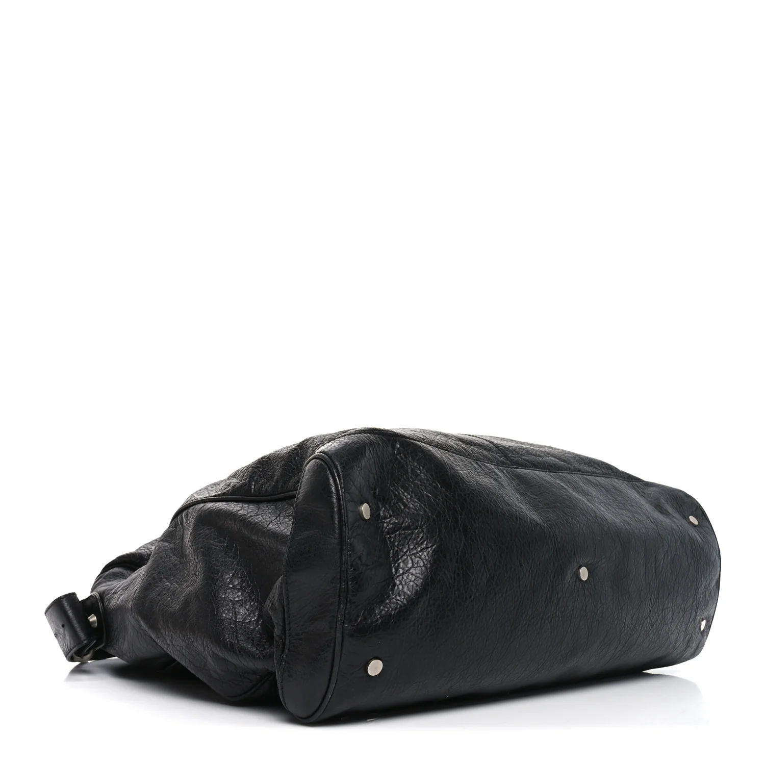 Agneau Classic Silver Hardware Weekender Black - Top Club