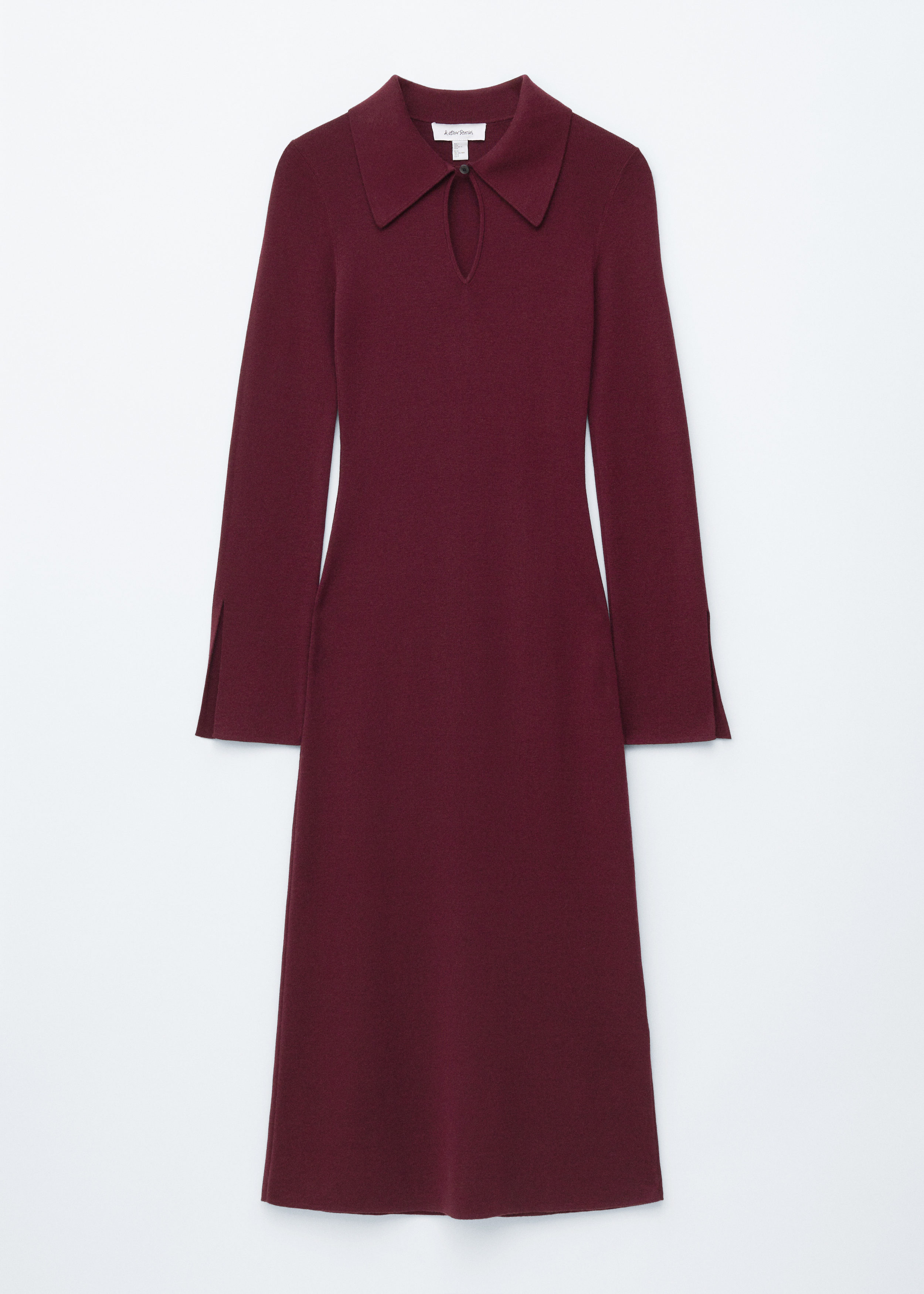 & Other Stories KNITTED WOOL MIDI DRESS