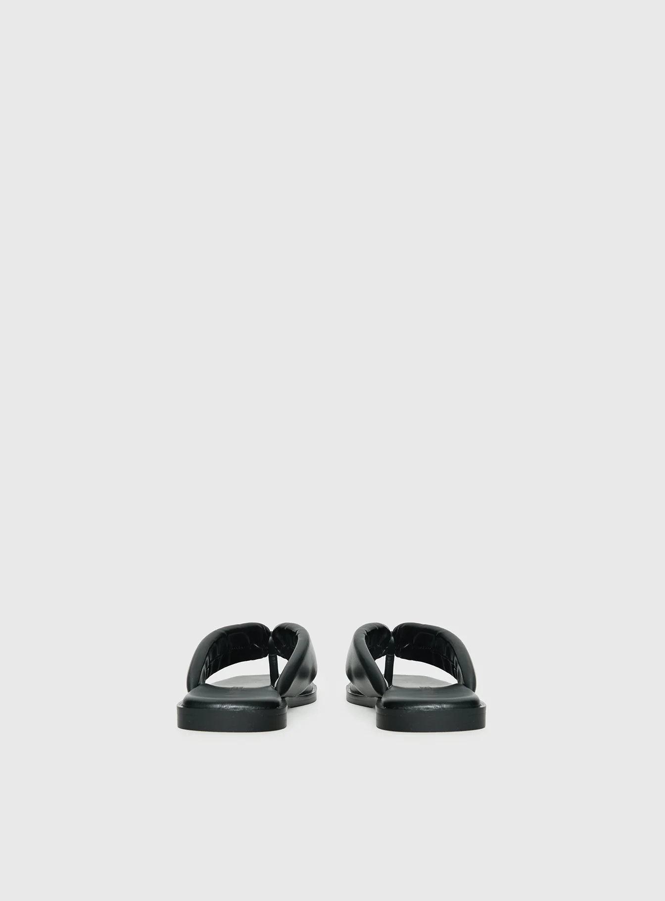 Rylin Puff Thong Sandals Black