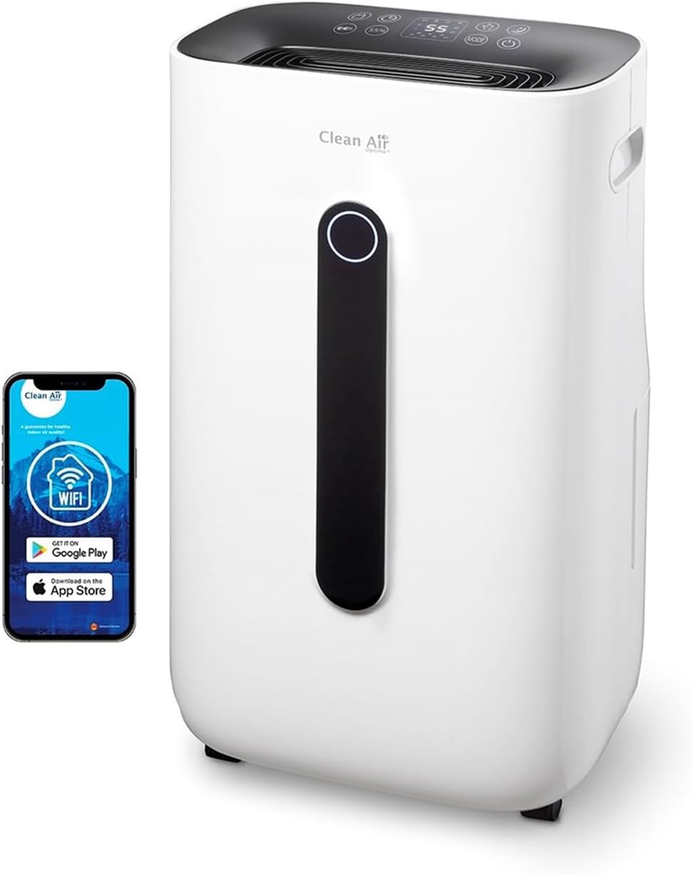 Clean Air Optima - Deumidificatore e purificatore d'aria CA-706 Smart - 70 m² / 175 m³ / 750 ft²