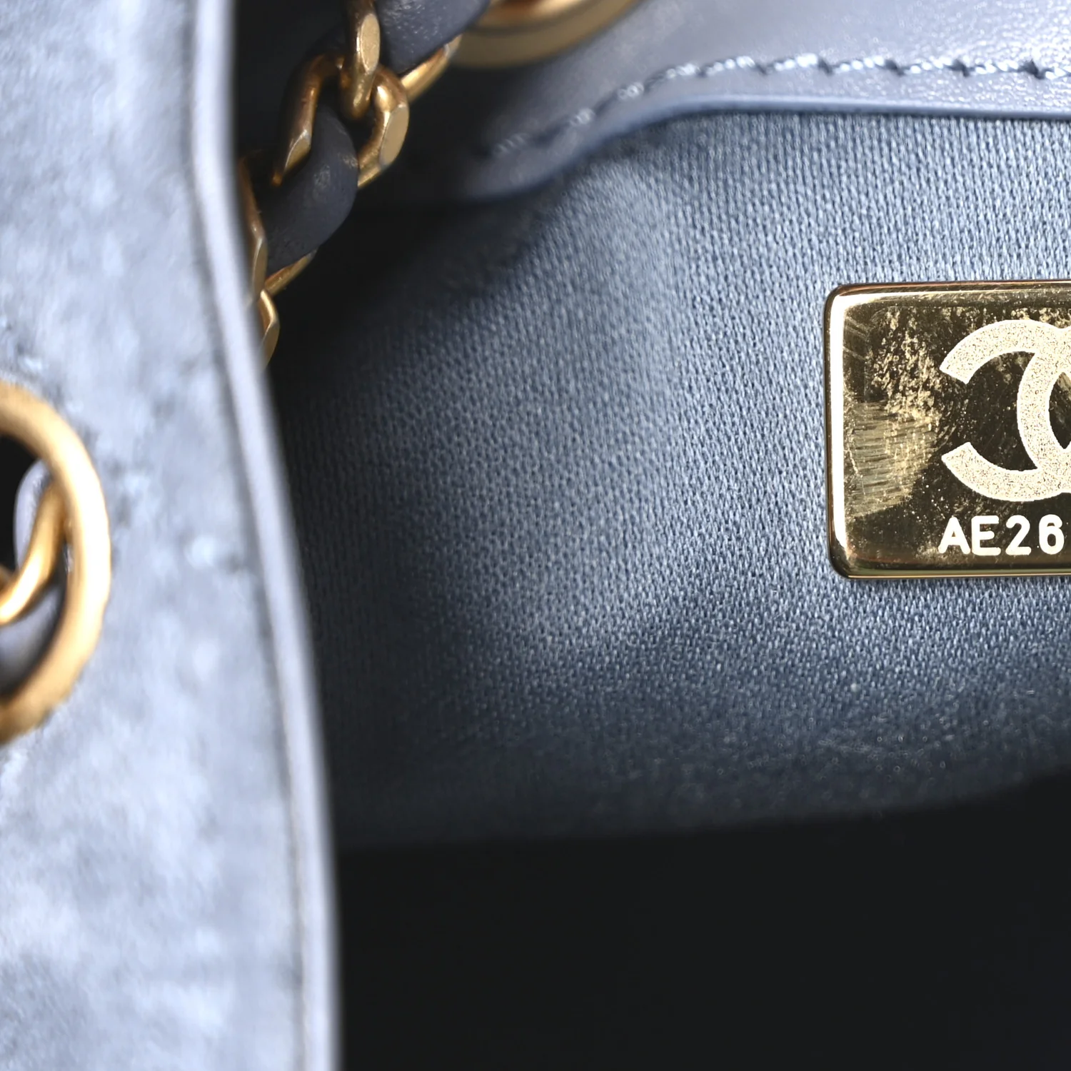 Suede Quilted Small Chanel 25 Handbag Blue - Top Club