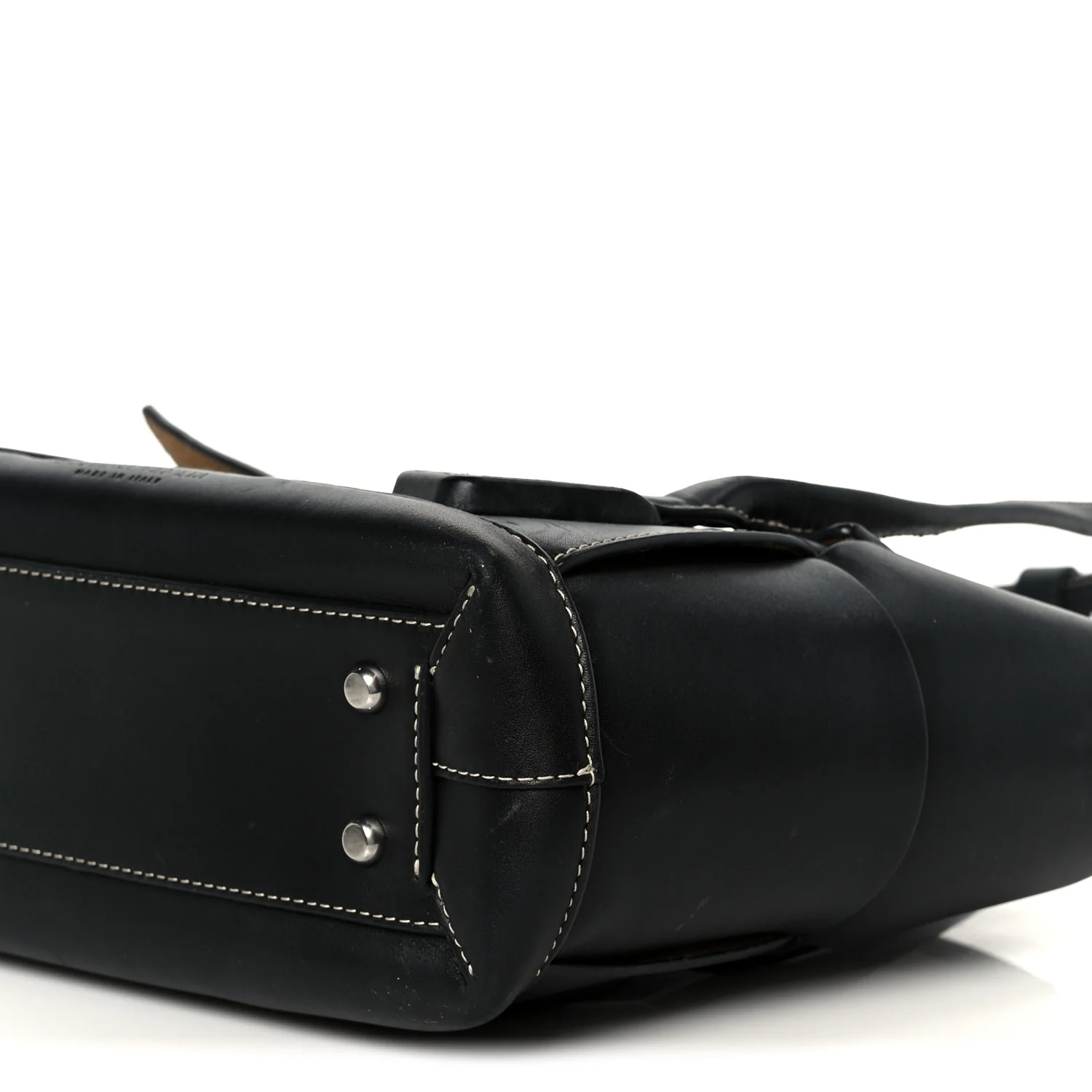 French Calfskin Maxi Intrecciato Arco 33 Black - Top Club