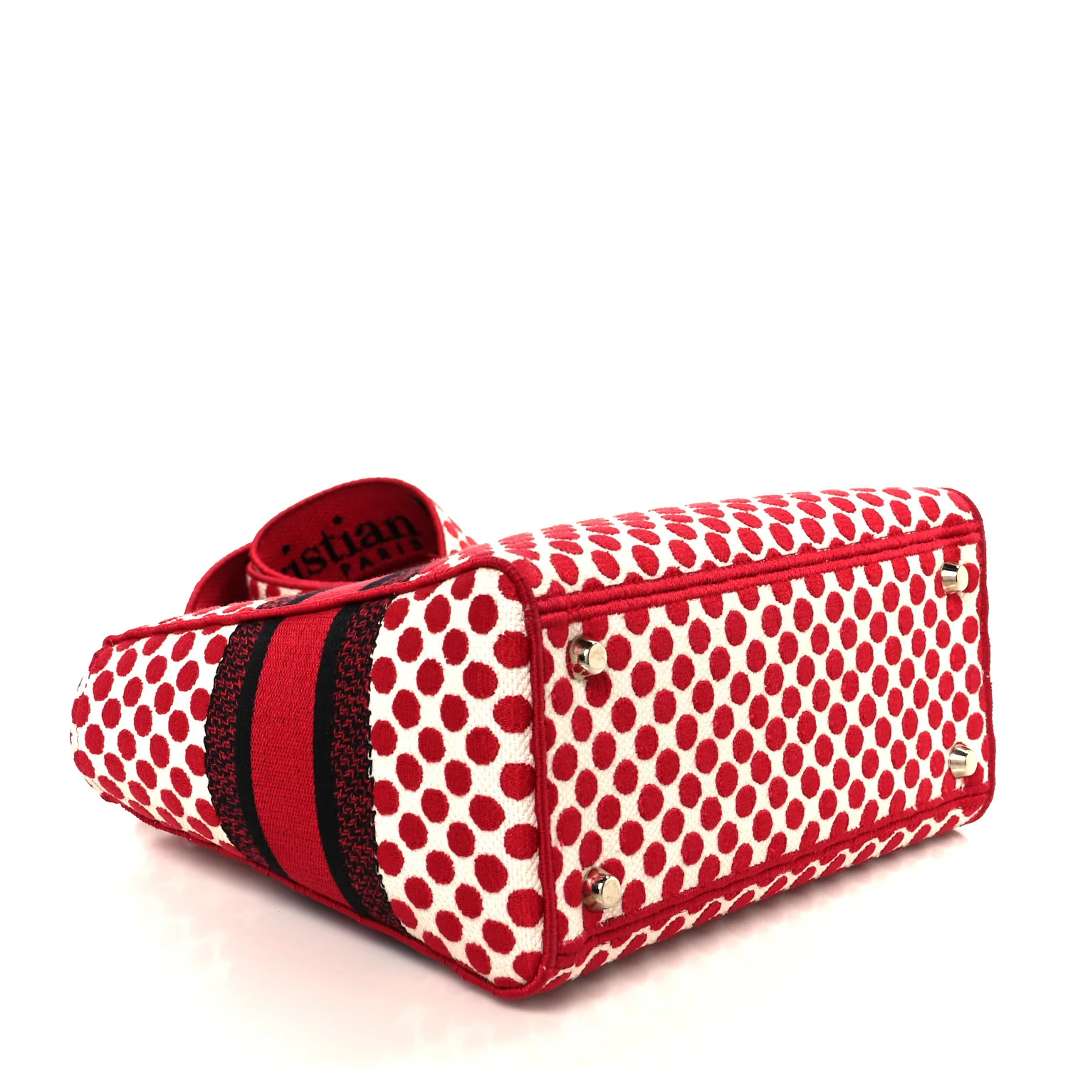 Canvas Medium DiorAmour Dots Lady D-Lite Red - Top Club