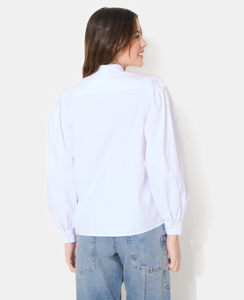 Pimkie Chemise col lavalière avec manches ballons