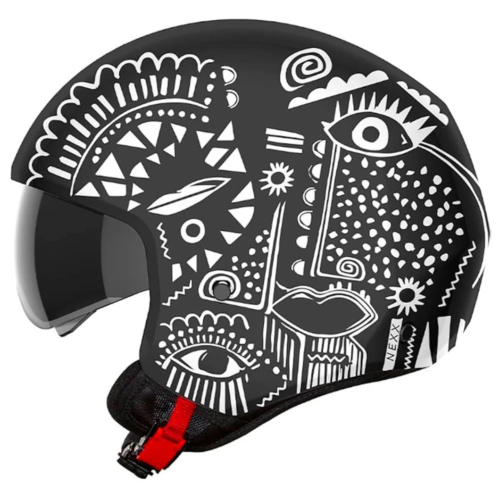 NEXX Y.10 JET HELMET - ARTVILLE BLACK