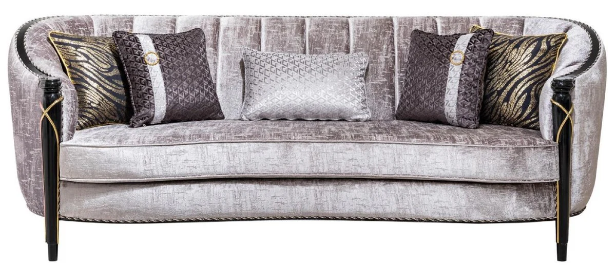 Luxury Baroque Living Room Set Silver/Purple/Black/Gold