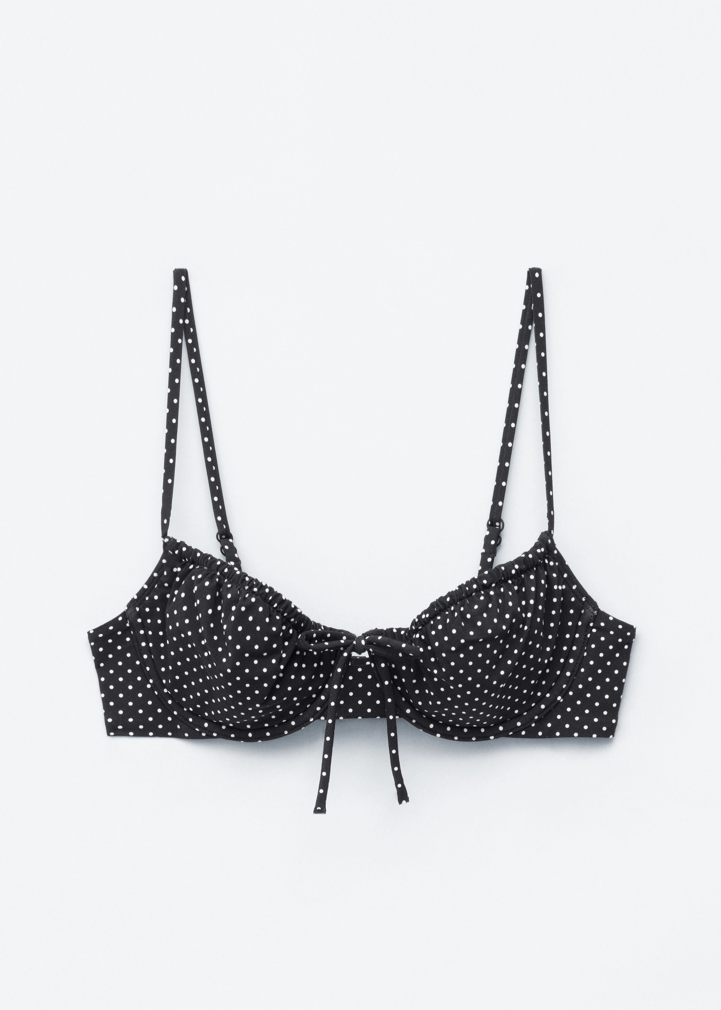 & Other Stories BOW-DETAIL UNDERWIRE BIKINI TOP