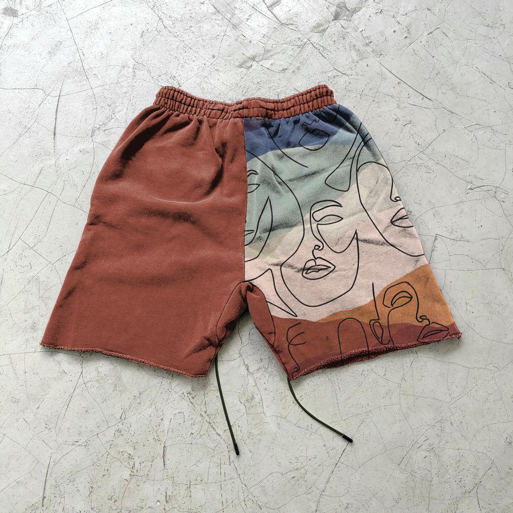 Street Trend Abstract Graffiti Art Print Sports Shorts